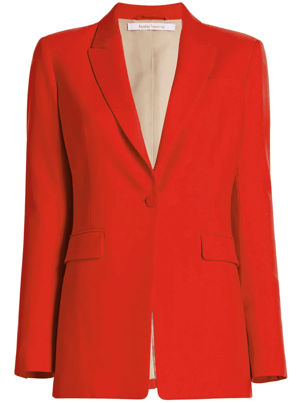 single-breasted merino wool blazer - Image 1