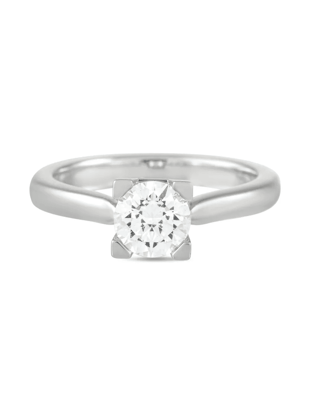 platinum engagement diamond ring - Image 1