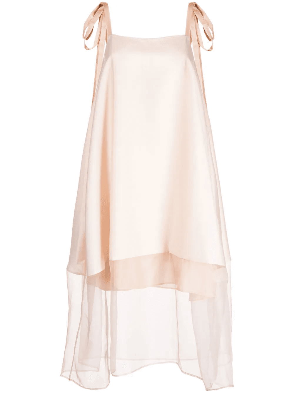 layered-effect sleeveless dress - Image 1