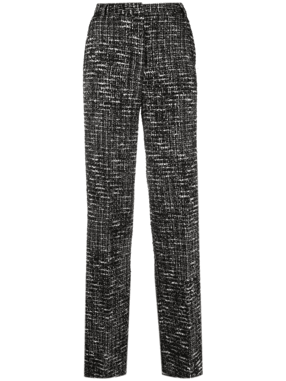 straight-leg tweed trousers - Image 1