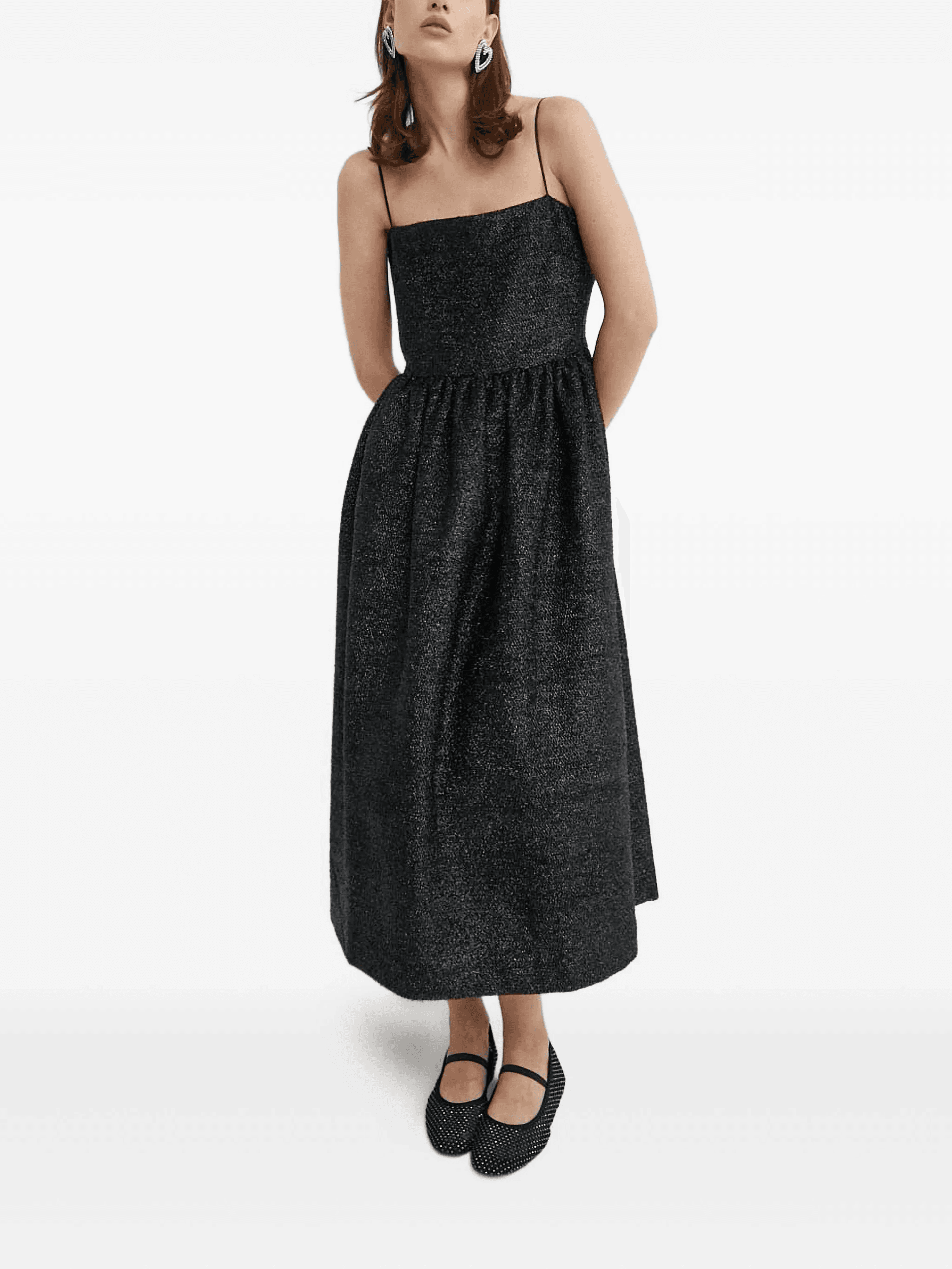 square-neck midi dress - Image 1