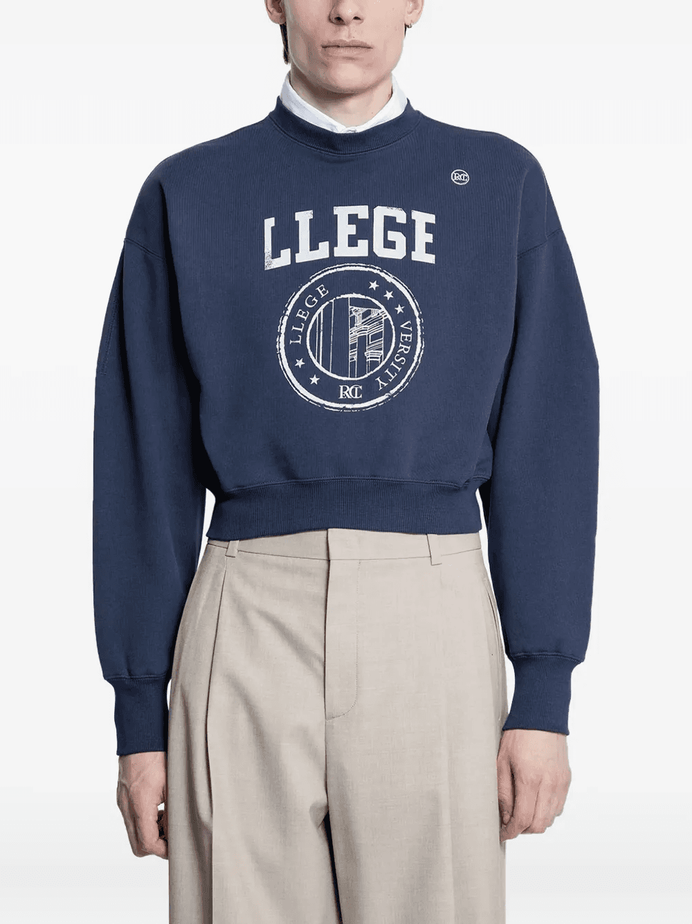 Llege-logo cropped sweatshirt - Image 1
