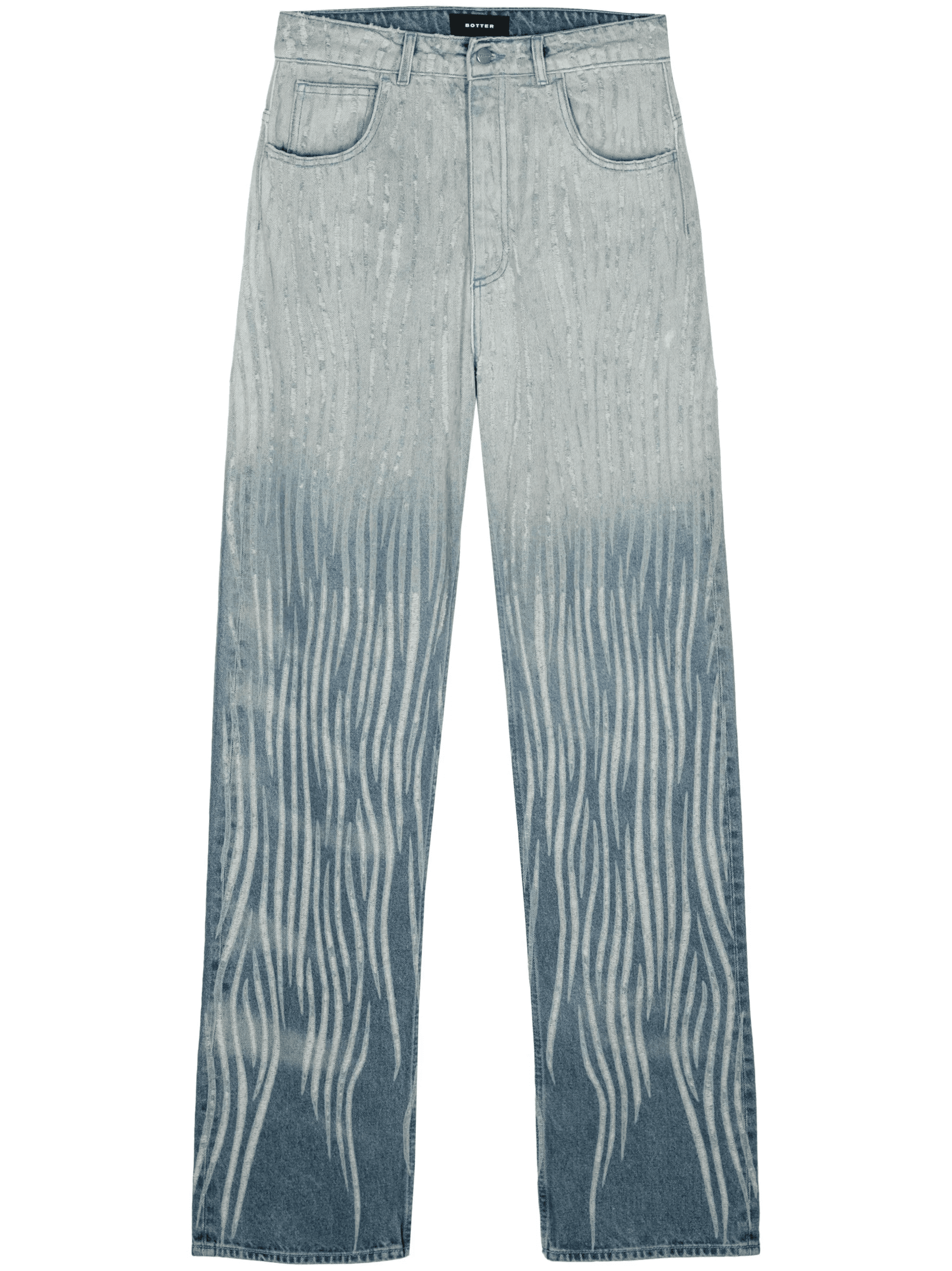 gradient-effect straight-leg jeans - Image 1