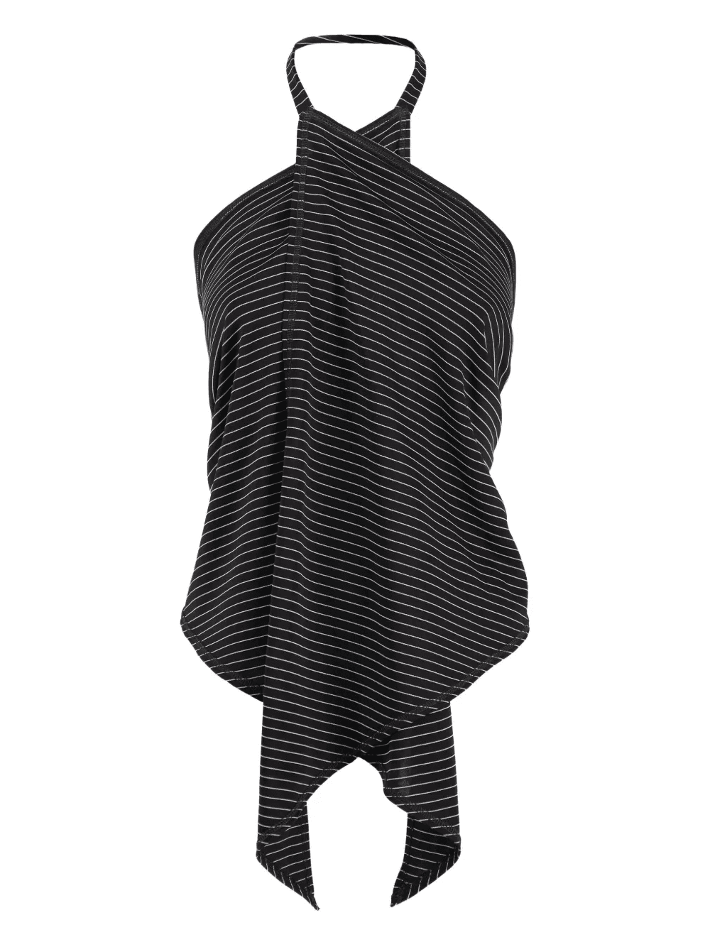 halterneck striped top - Image 1