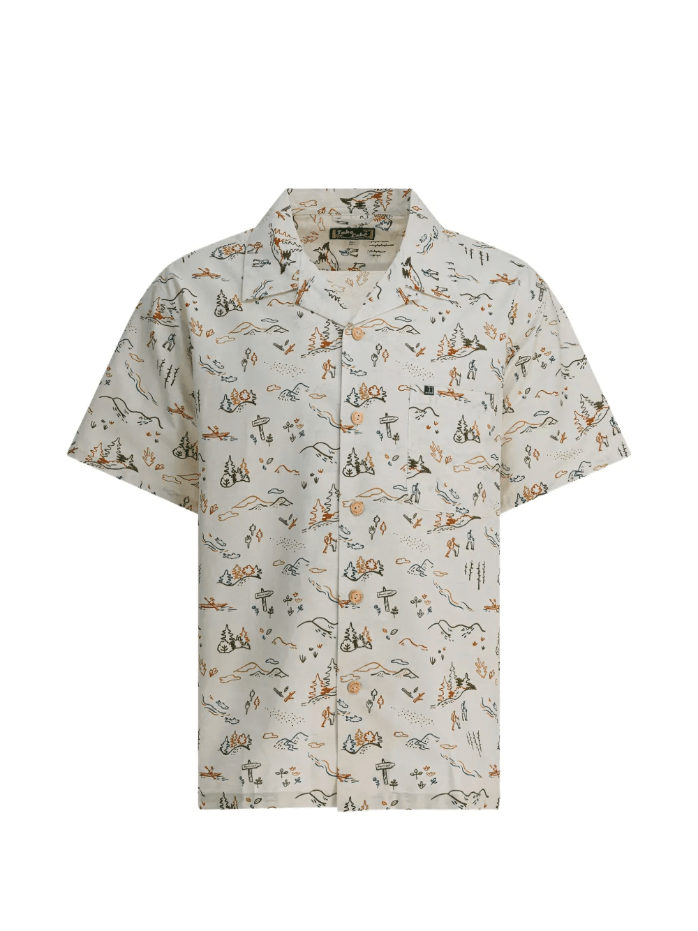 buttoned print shirt - Image 1