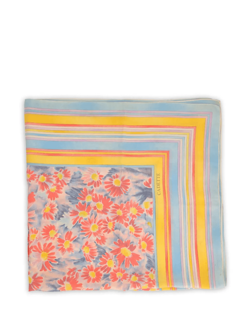 flower-patterned scarf - Image 1