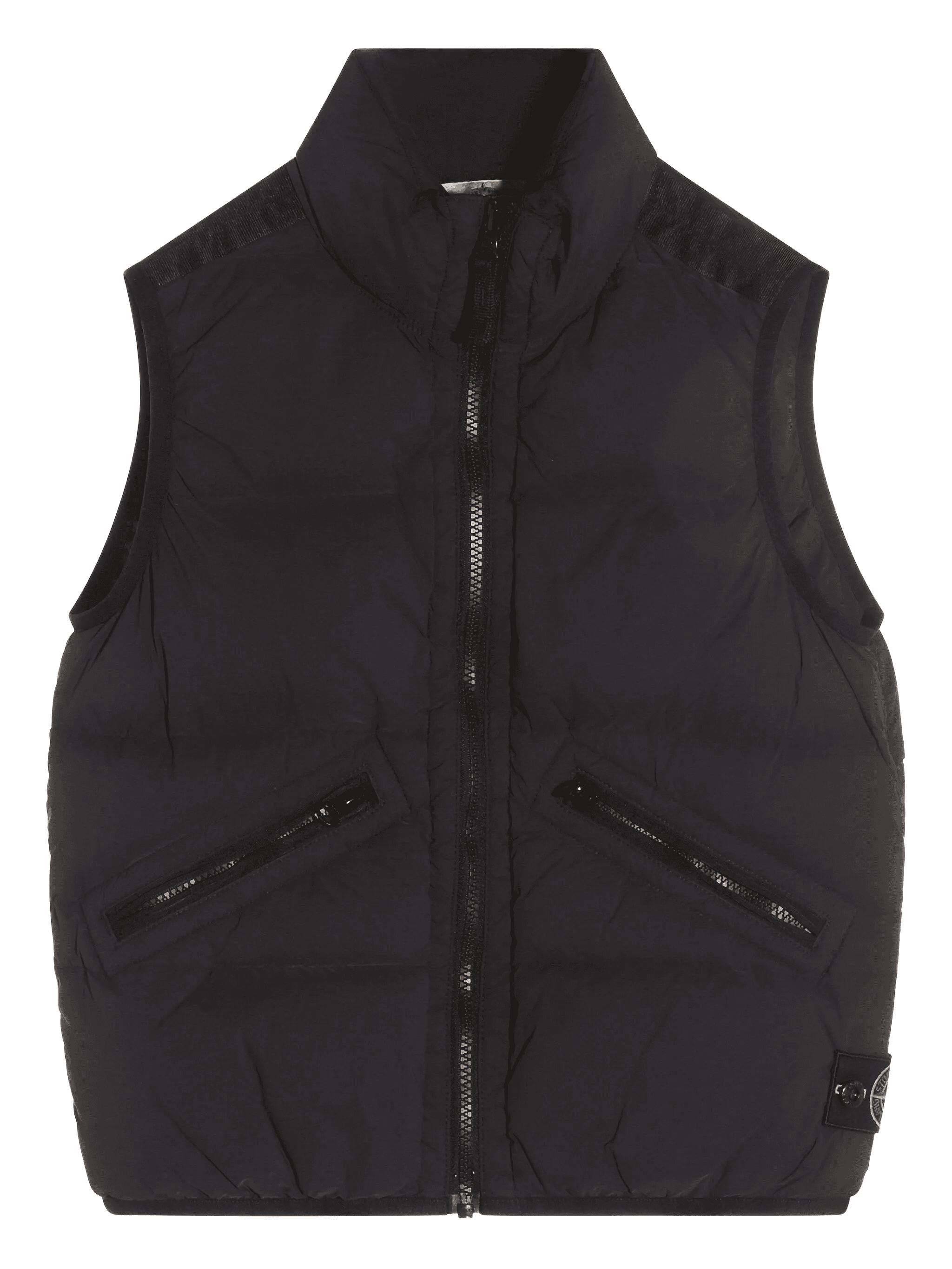 quilted zip-front gilet - Image 1