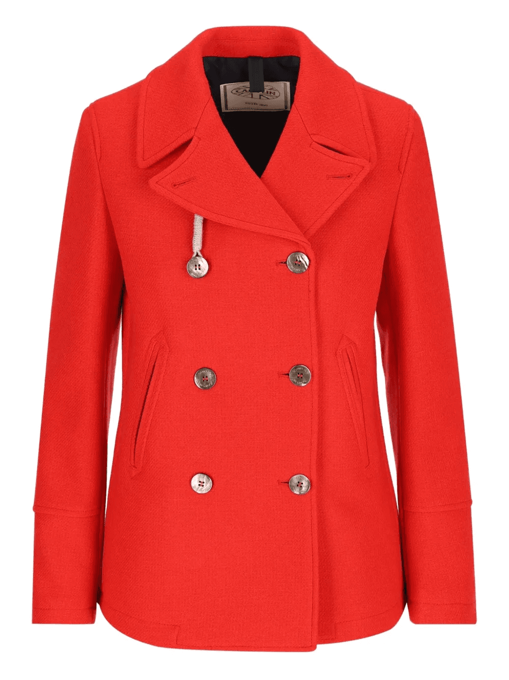 double-breasted buttoned coat - Image 1