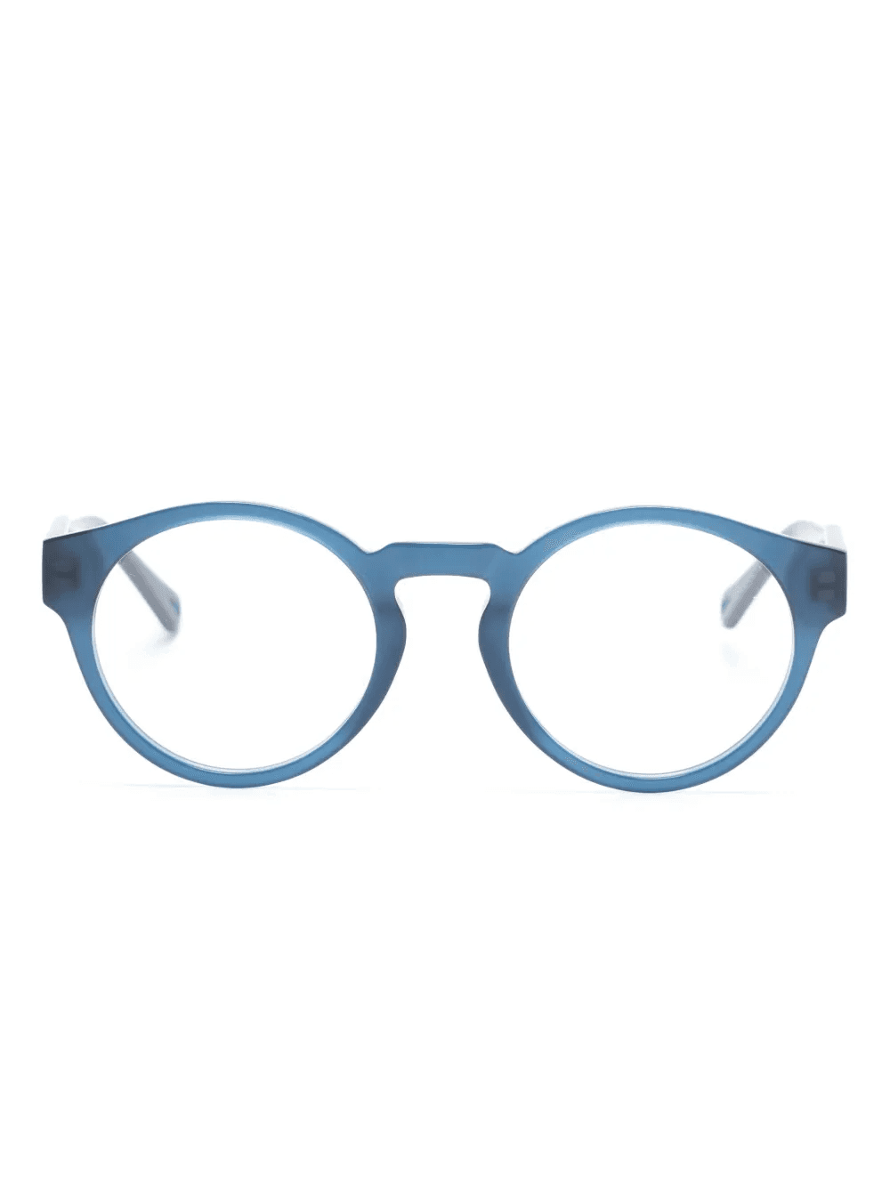 logo-print round-frame glasses - Image 1