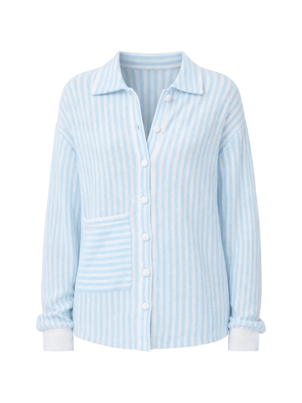 Angelina striped cashmere pocket shirt - Image 1