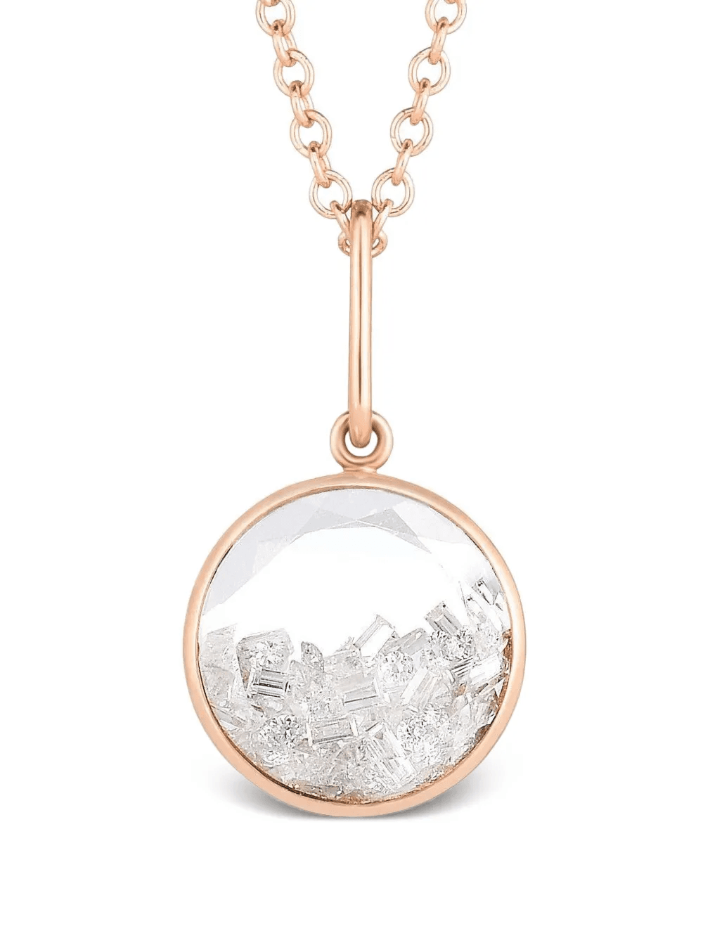 18K rose gold Core diamond necklace - Image 1