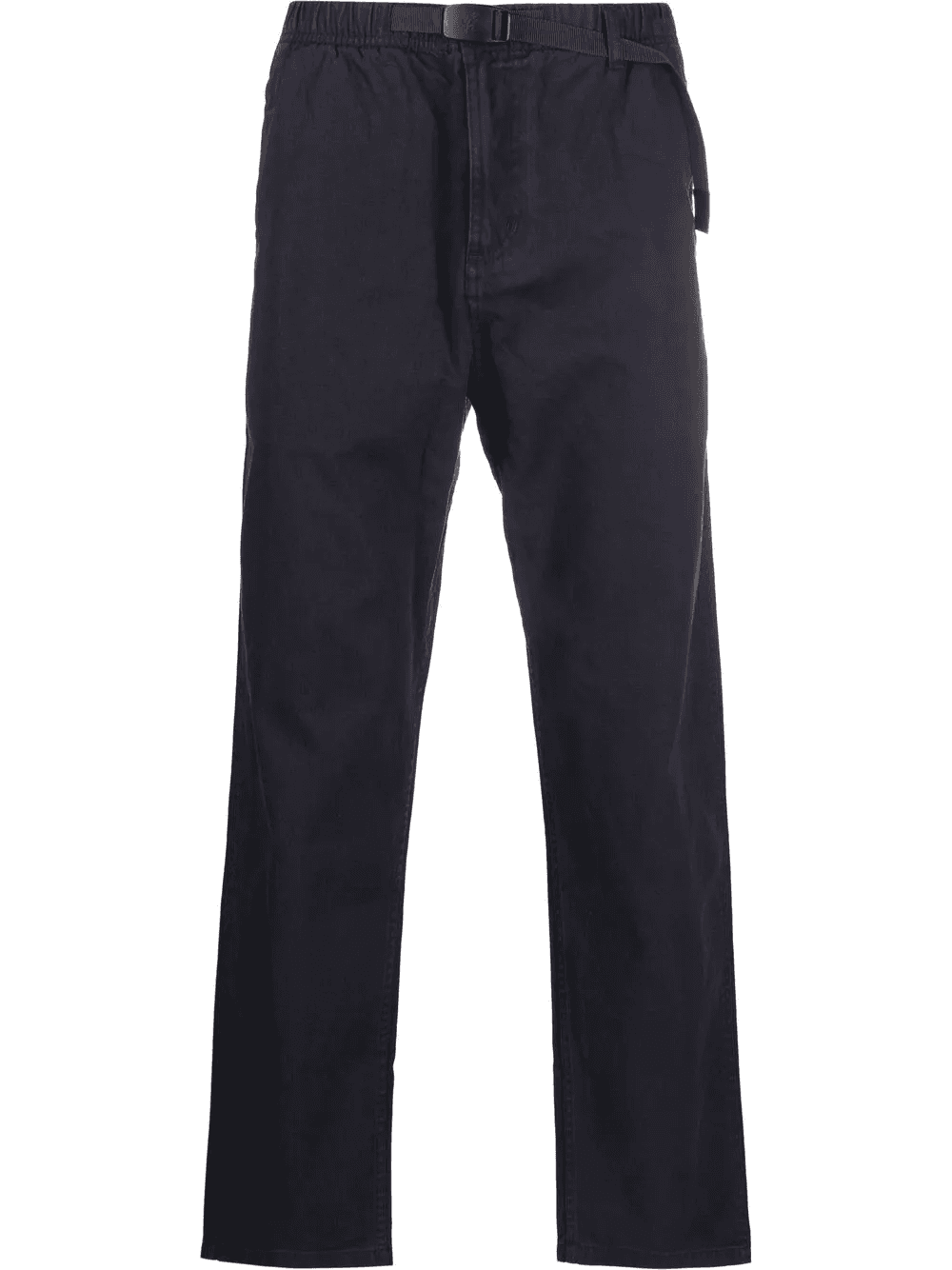 belted-waist straight-leg trousers - Image 1