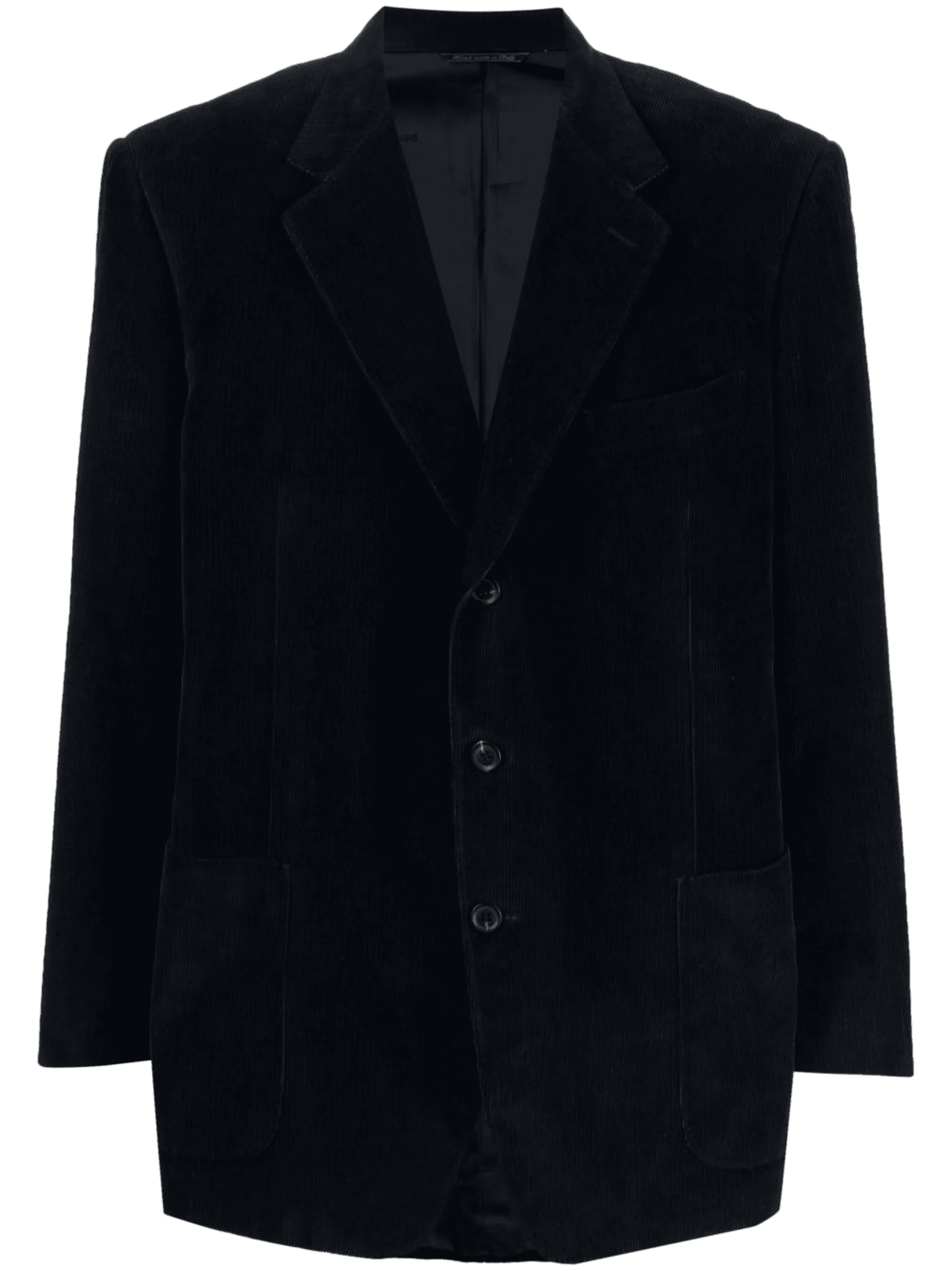 1980s notch lapels velvet blazer - Image 1
