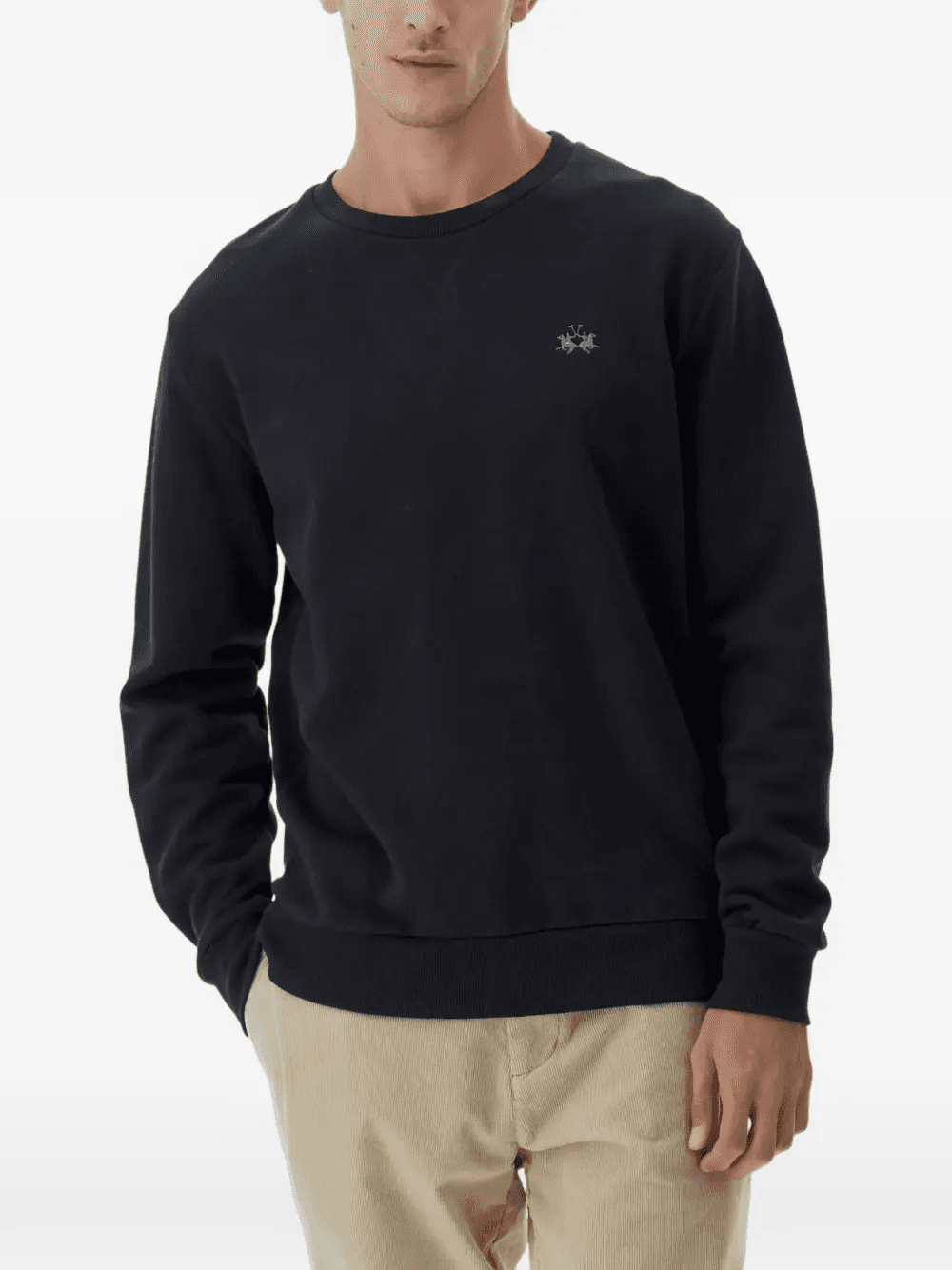 Benedict embroidered-detail crew neck sweatshirt - Image 1