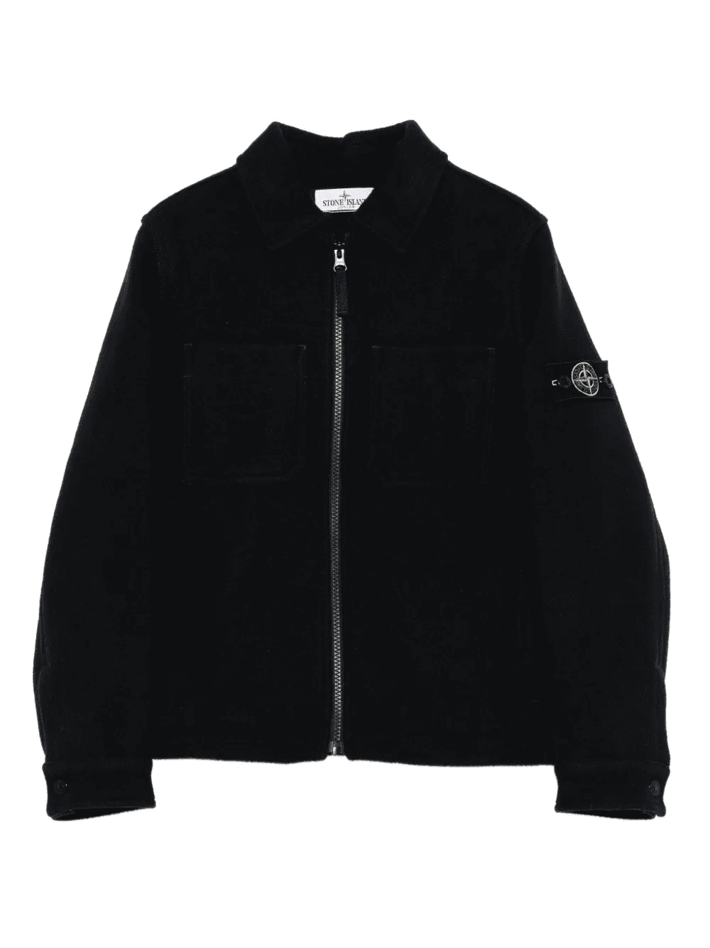 patch-pocket zip-front jacket - Image 1