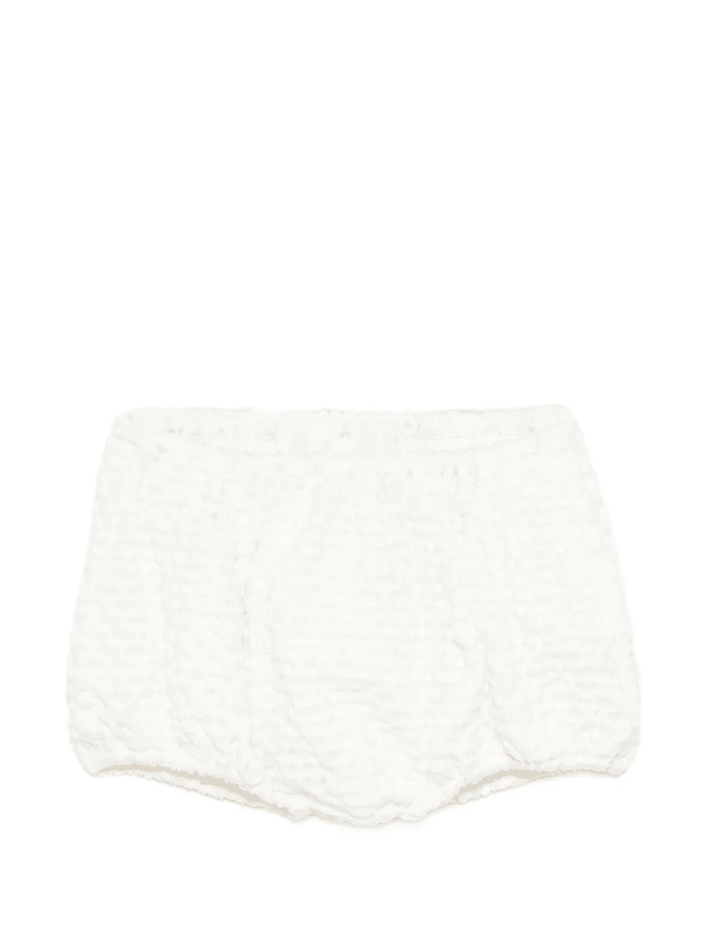 beige textured shorts - Image 1