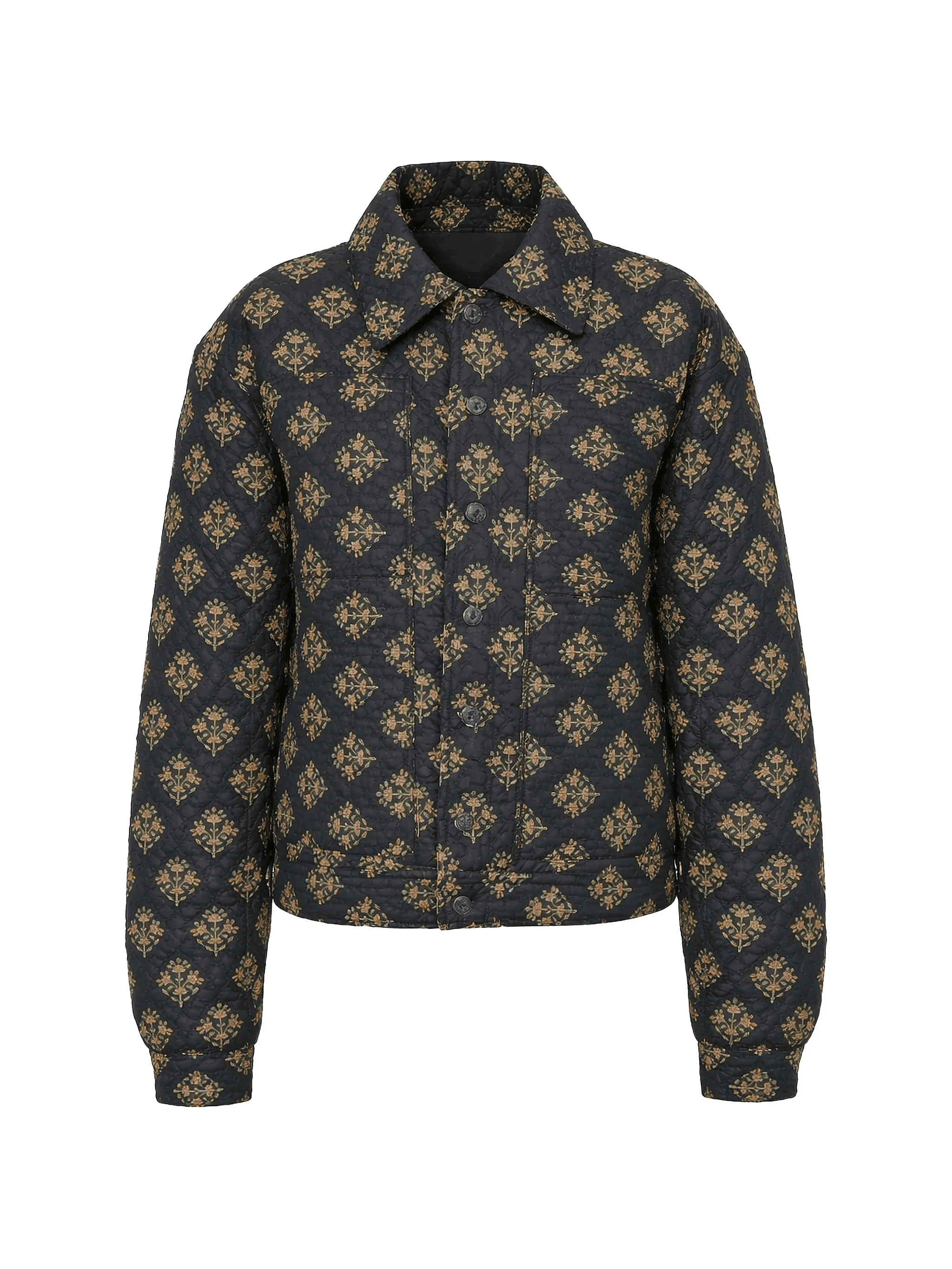 quilted floral jacket - Image 1