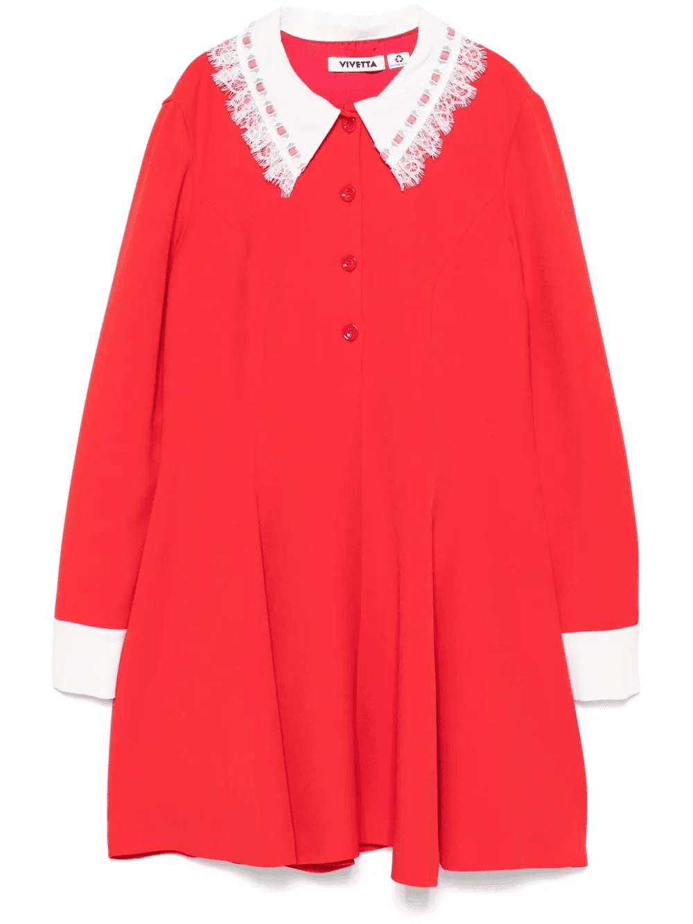 lace-detail dress - Image 1