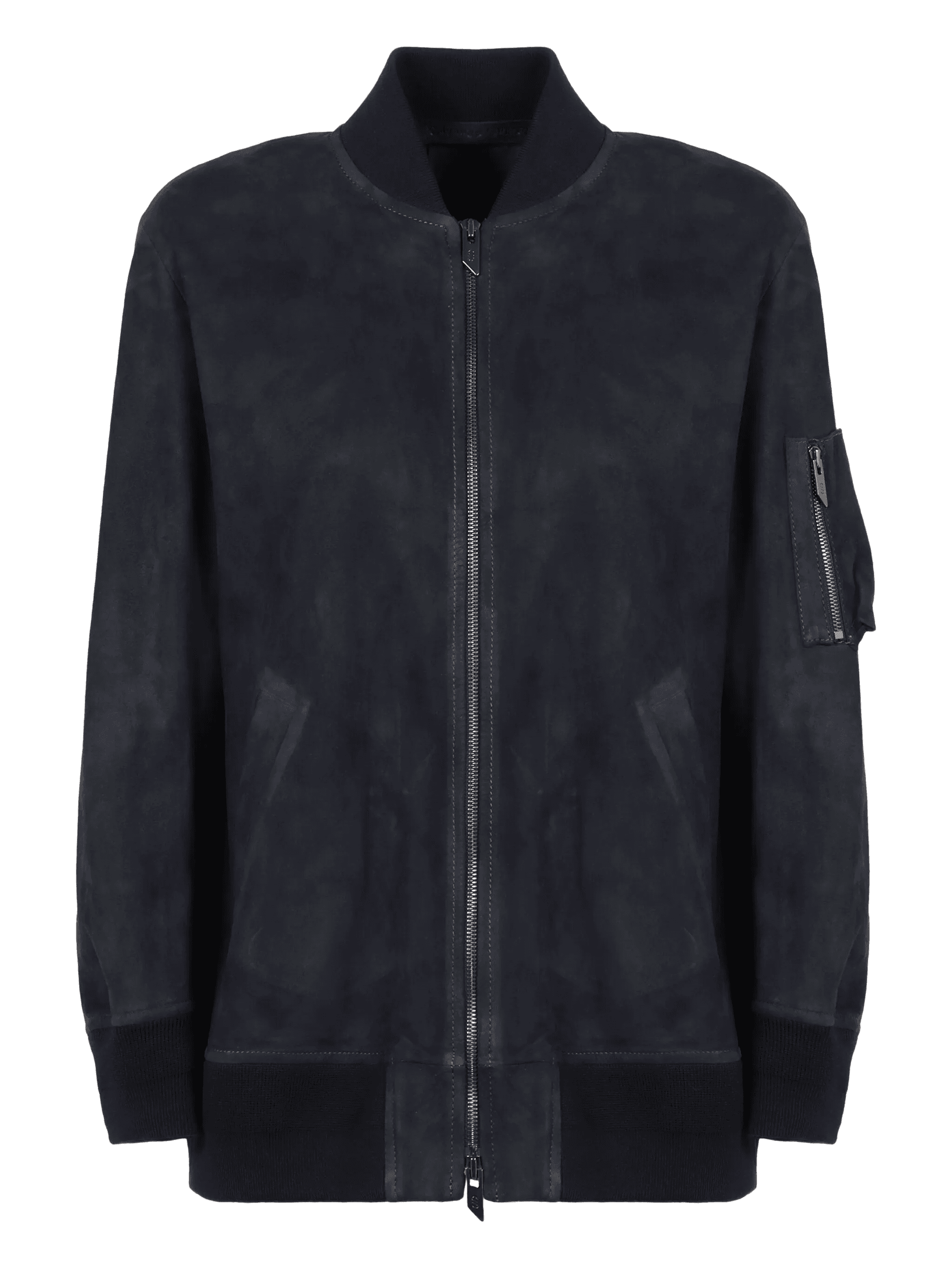 leather bomber jacket - Image 1