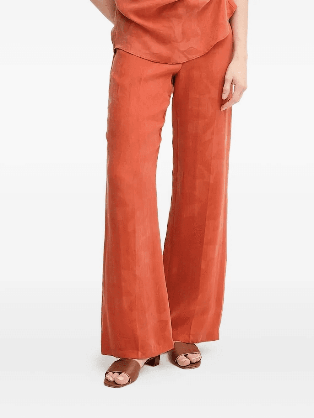 Petra leaf-print trousers - Image 1