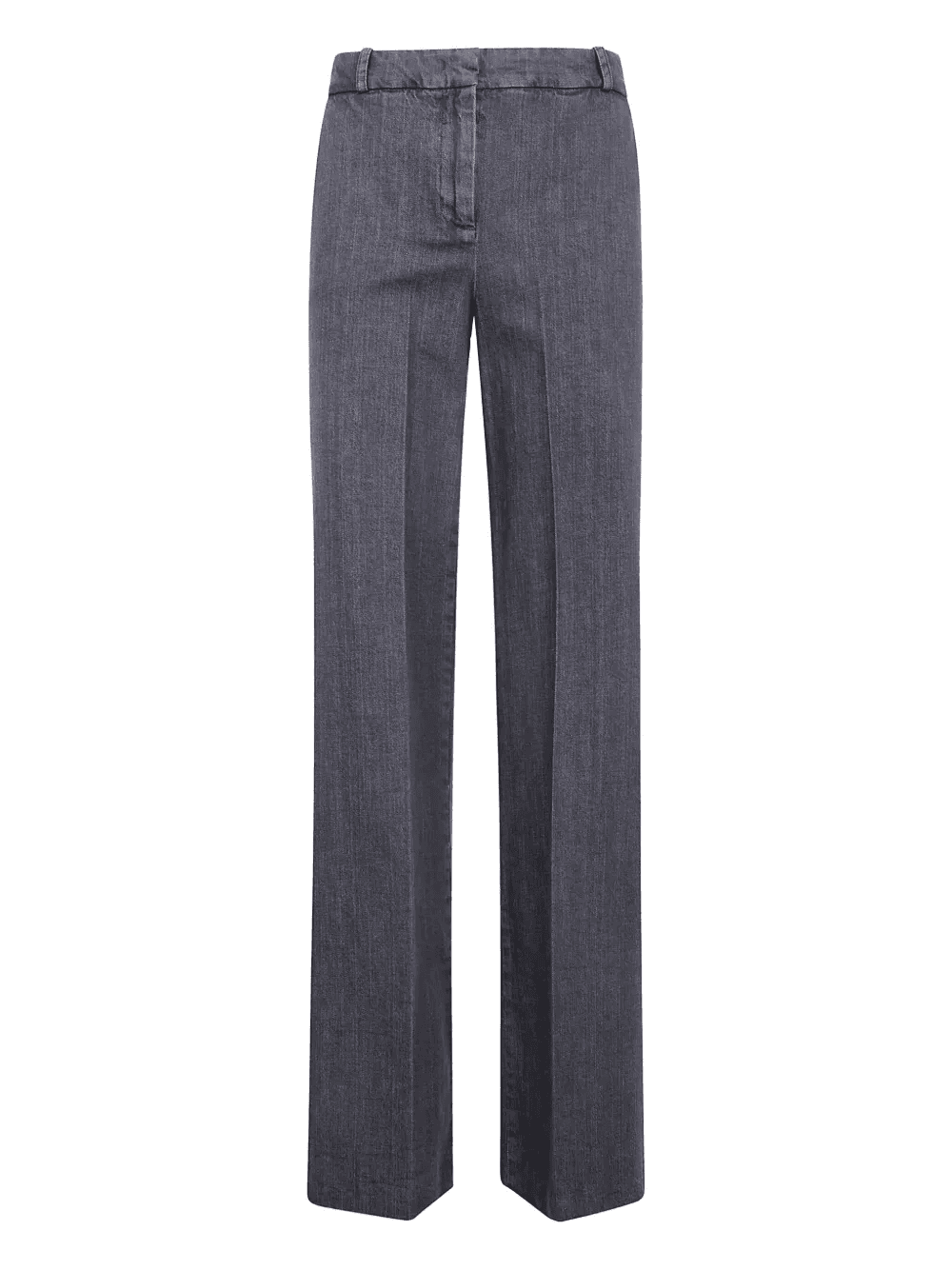 pressed-crease cotton trousers - Image 1