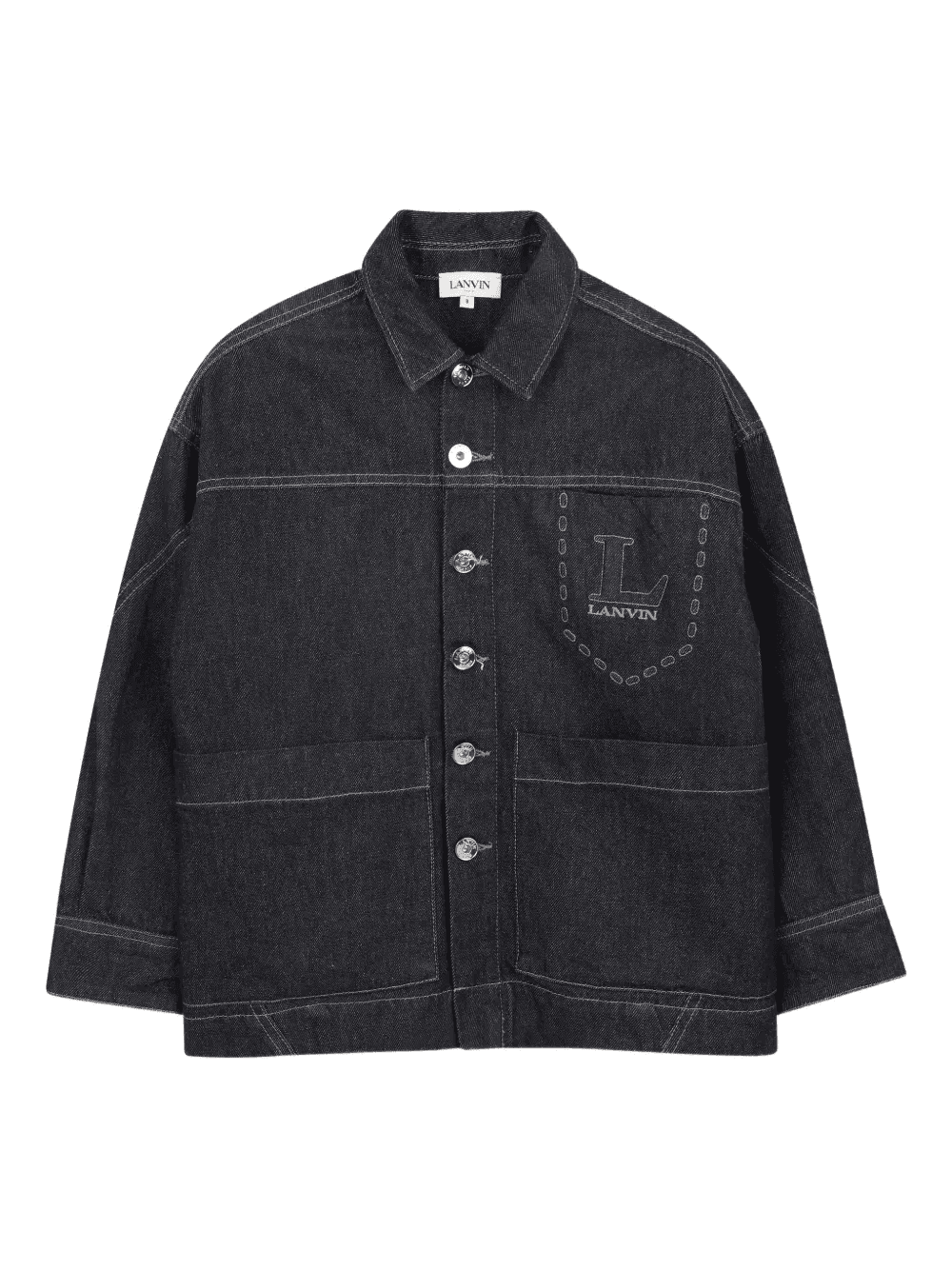 buttoned denim jacket - Image 1