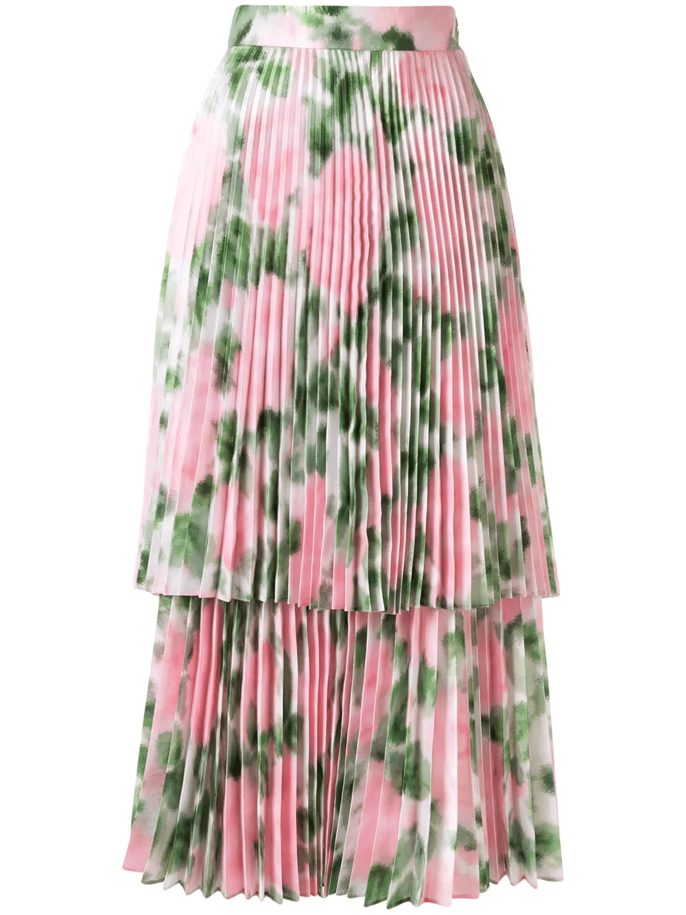floral print pleated skirt - Image 1
