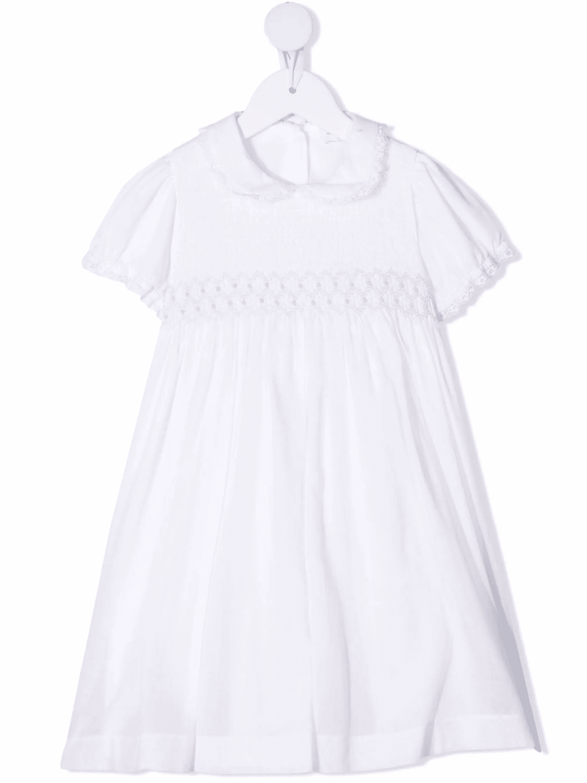 contrast-trim cotton dress - Image 1