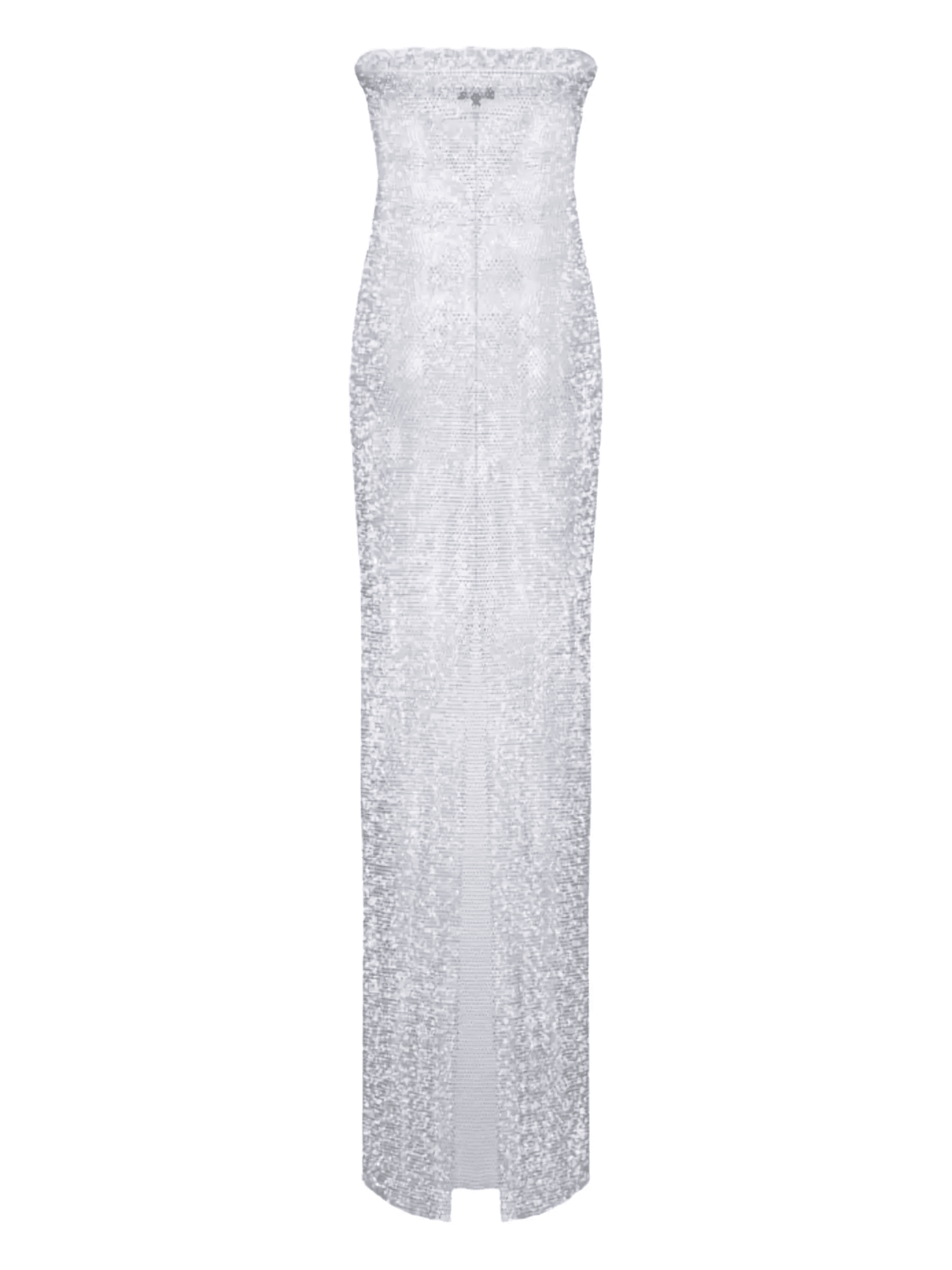 rhinestone-mesh maxi dress - Image 1