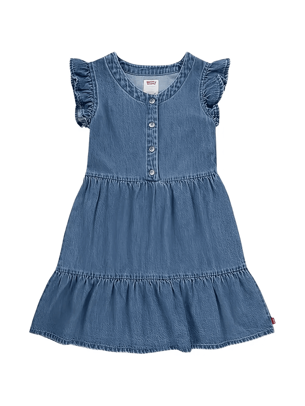 ruffled button dress - Image 1