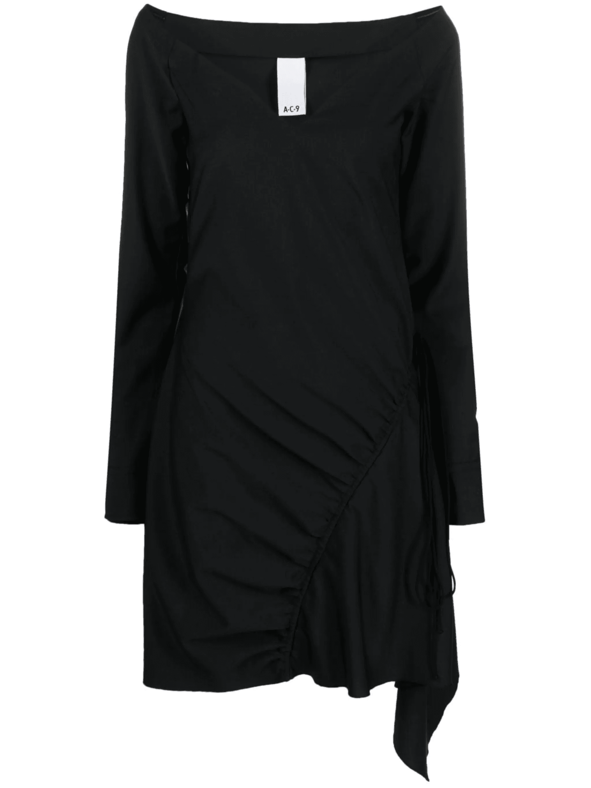 belted asymmetric dress - Image 1