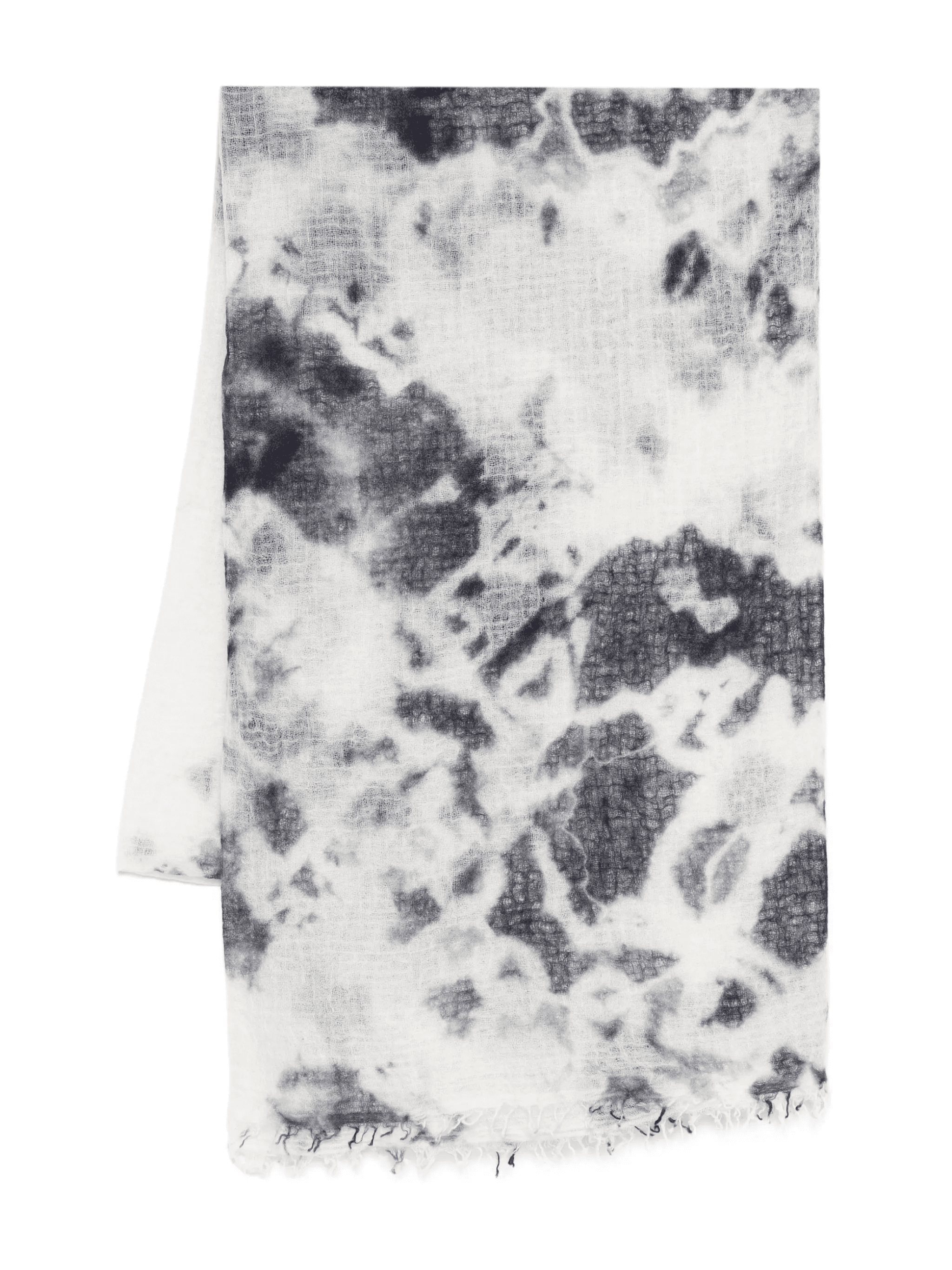 tie-dye fringed scarf - Image 1