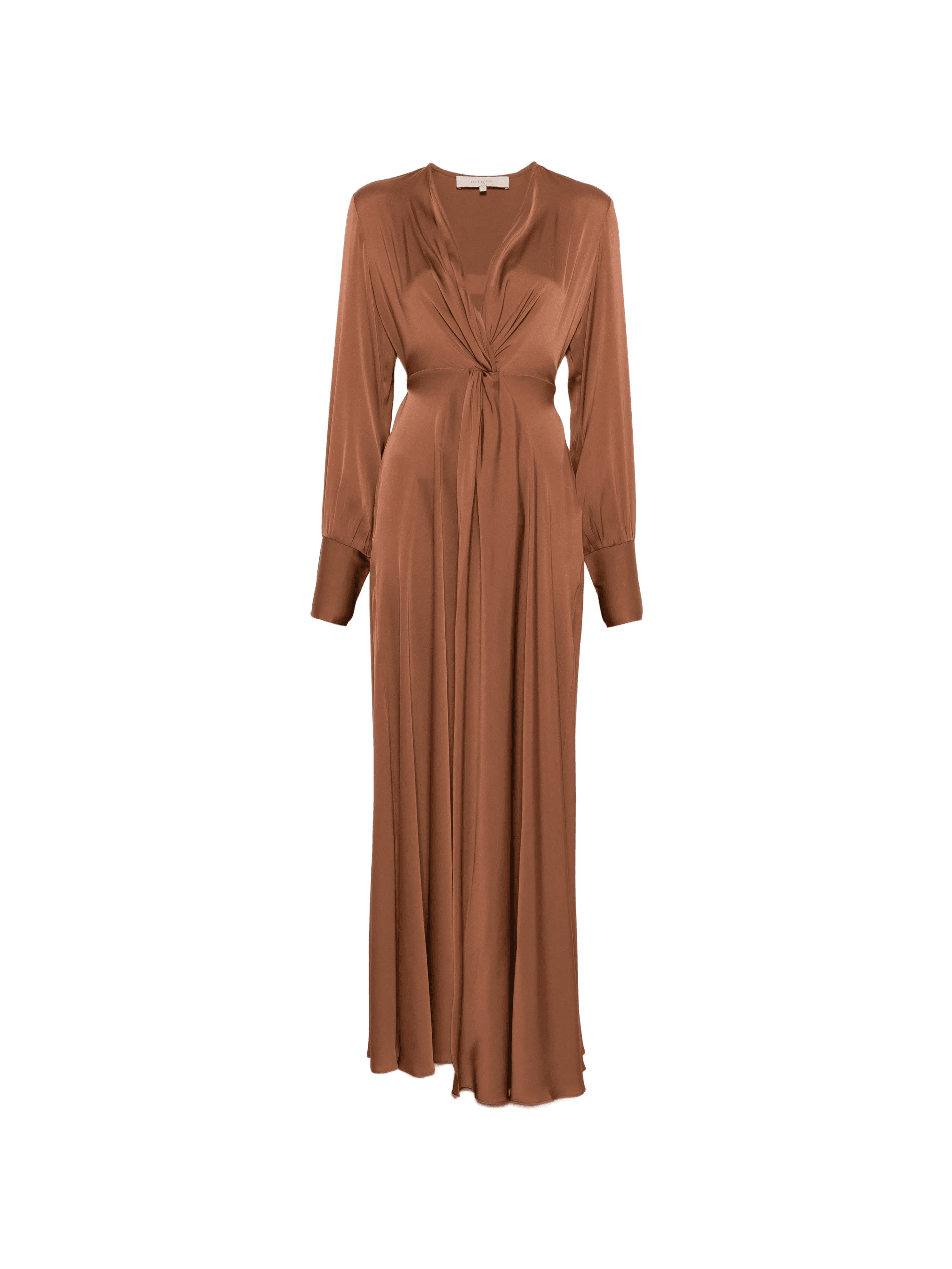 Palm Beach Club tie-waist long-sleeve maxi dress - Image 1