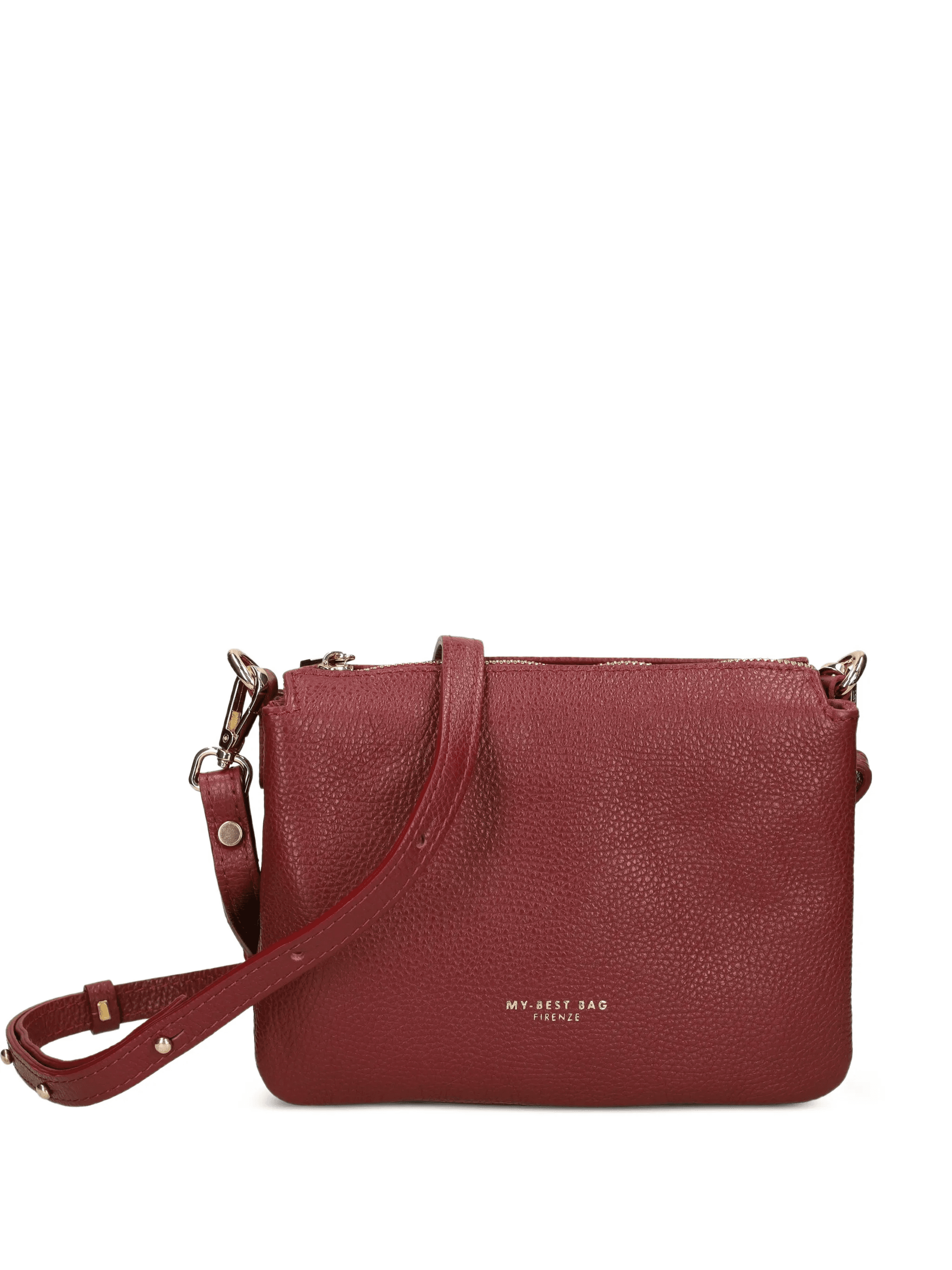 zip leather cross body bag - Image 1