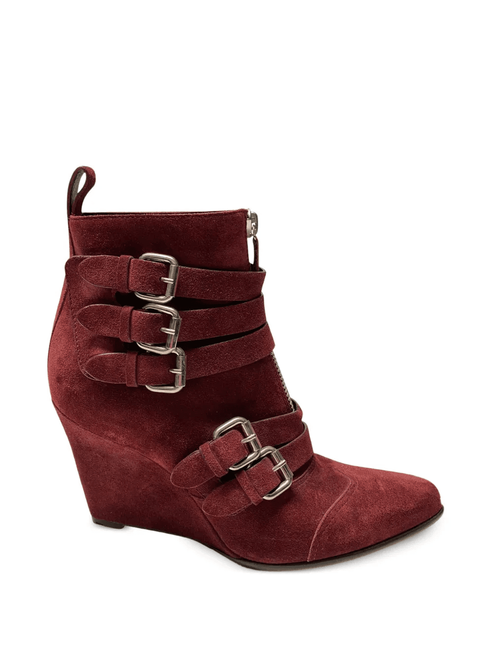 Buckled wedge boots - Image 1