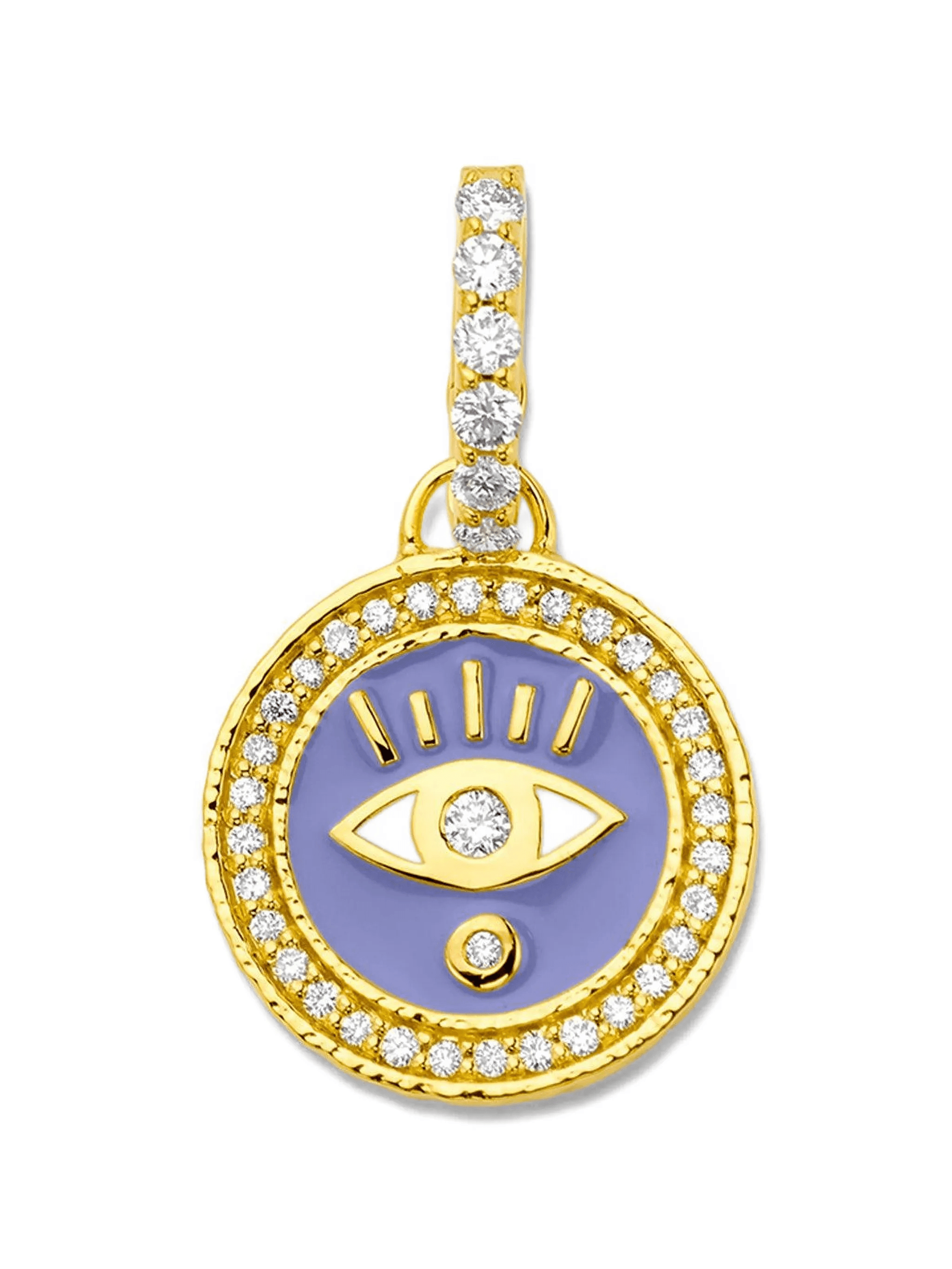 eye-embellishment diamond pendant - Image 1