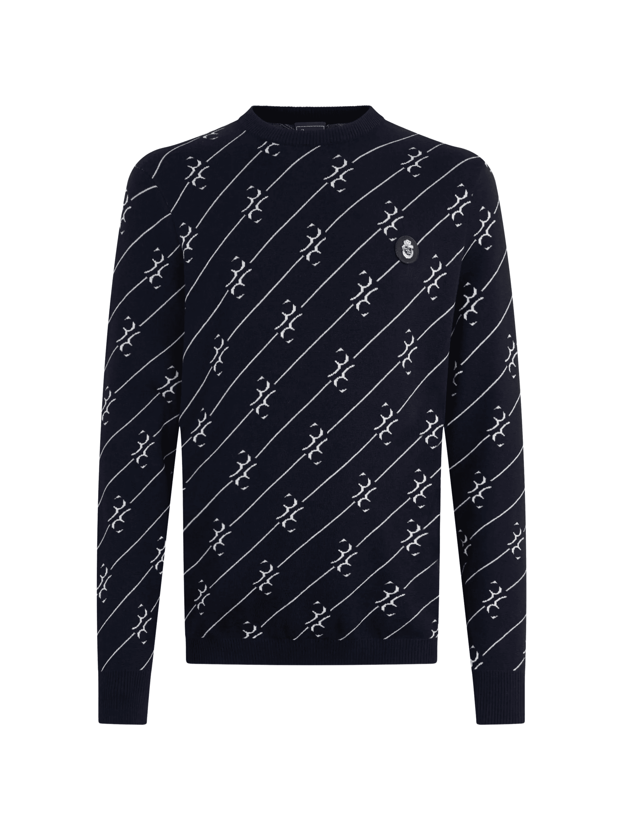 all-over round-neck sweater - Image 1