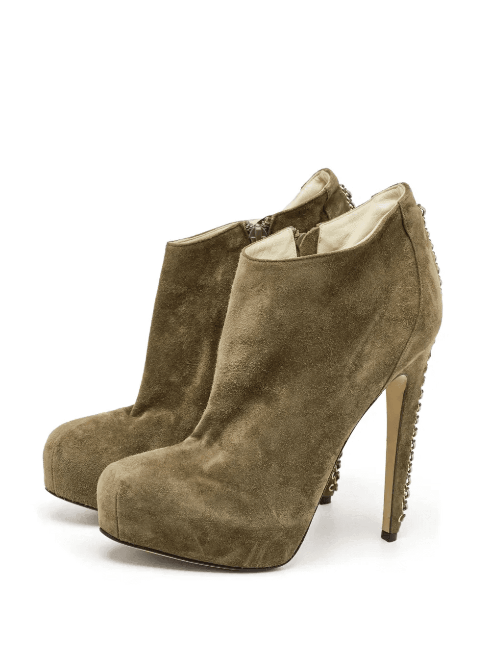 150mm suede chain boots - Image 1