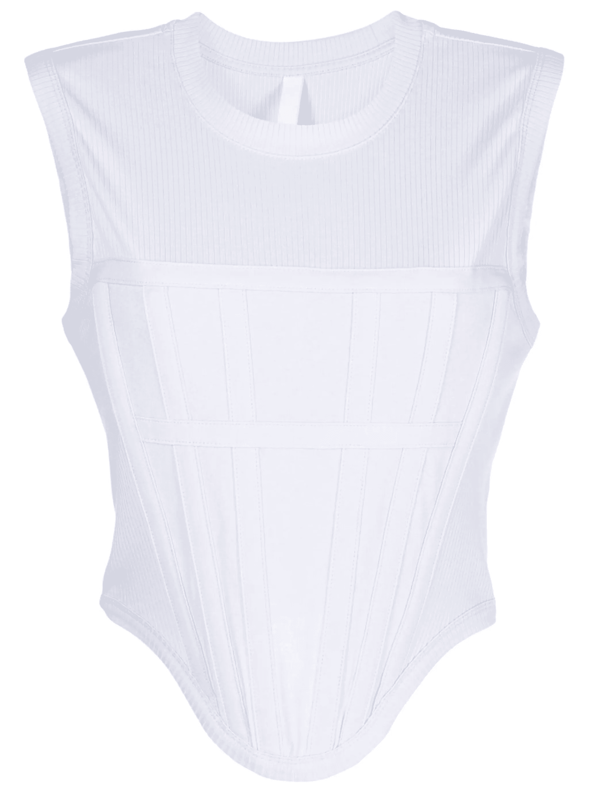 ribbed corset top - Image 1