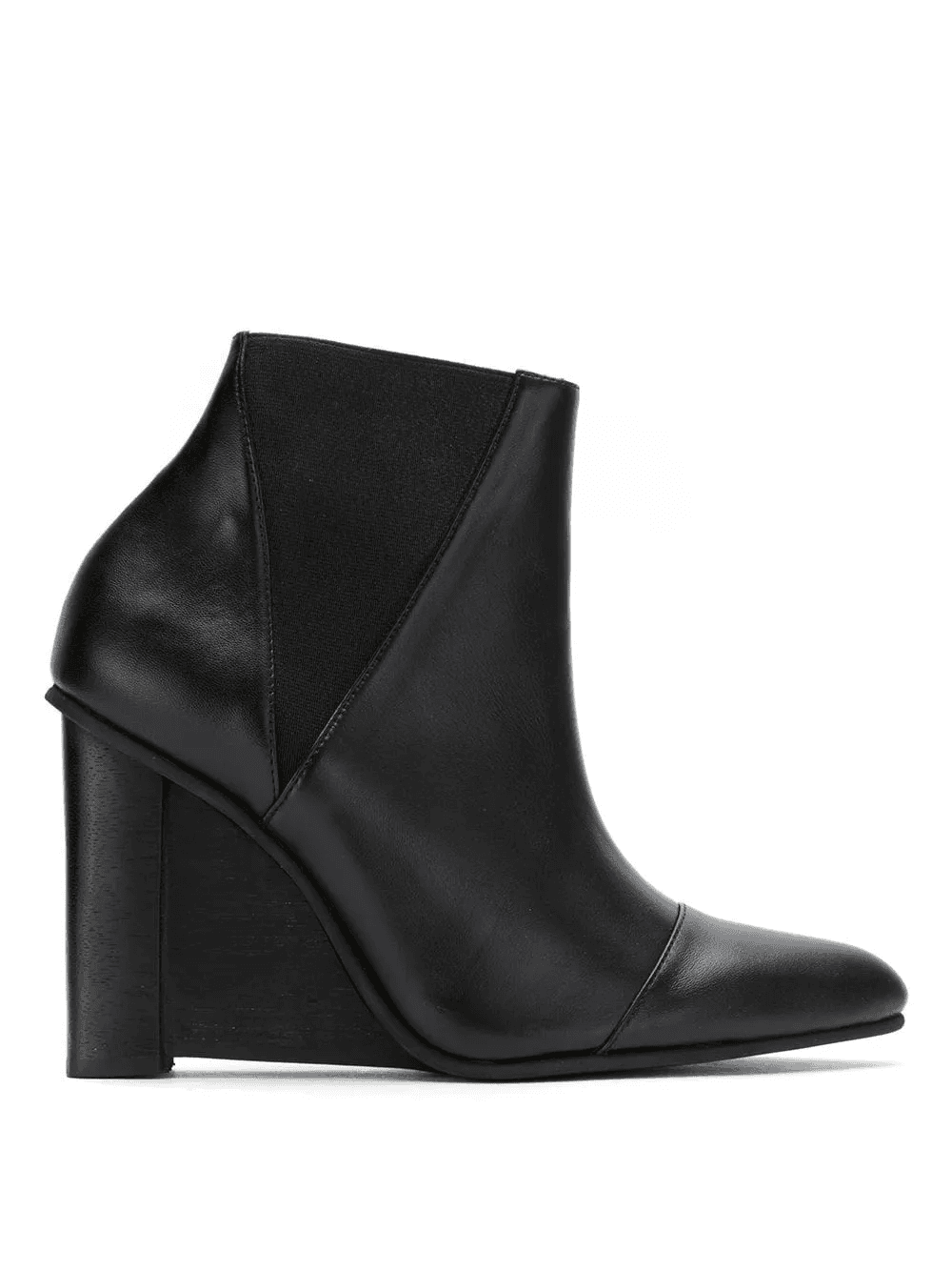leather wedge boots - Image 1