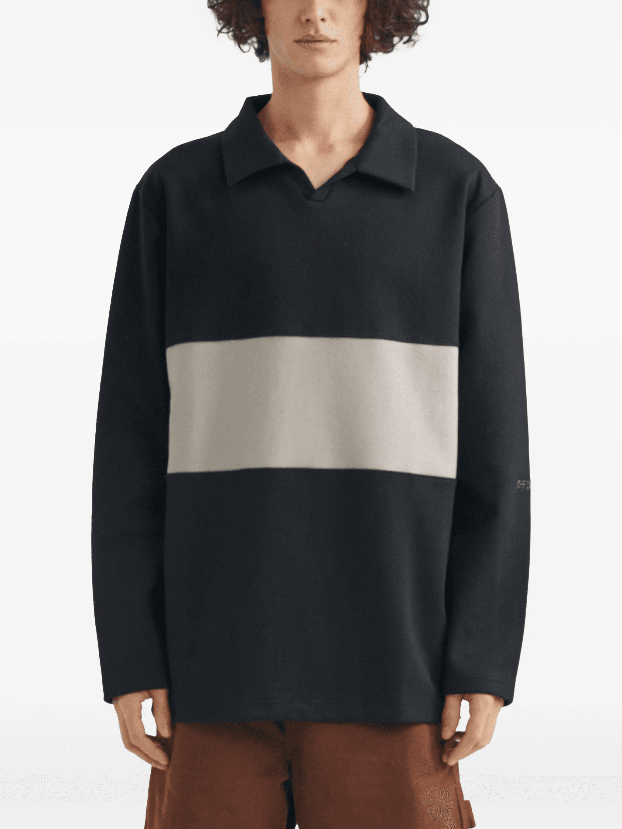 tape pullover T-shirt - Image 1