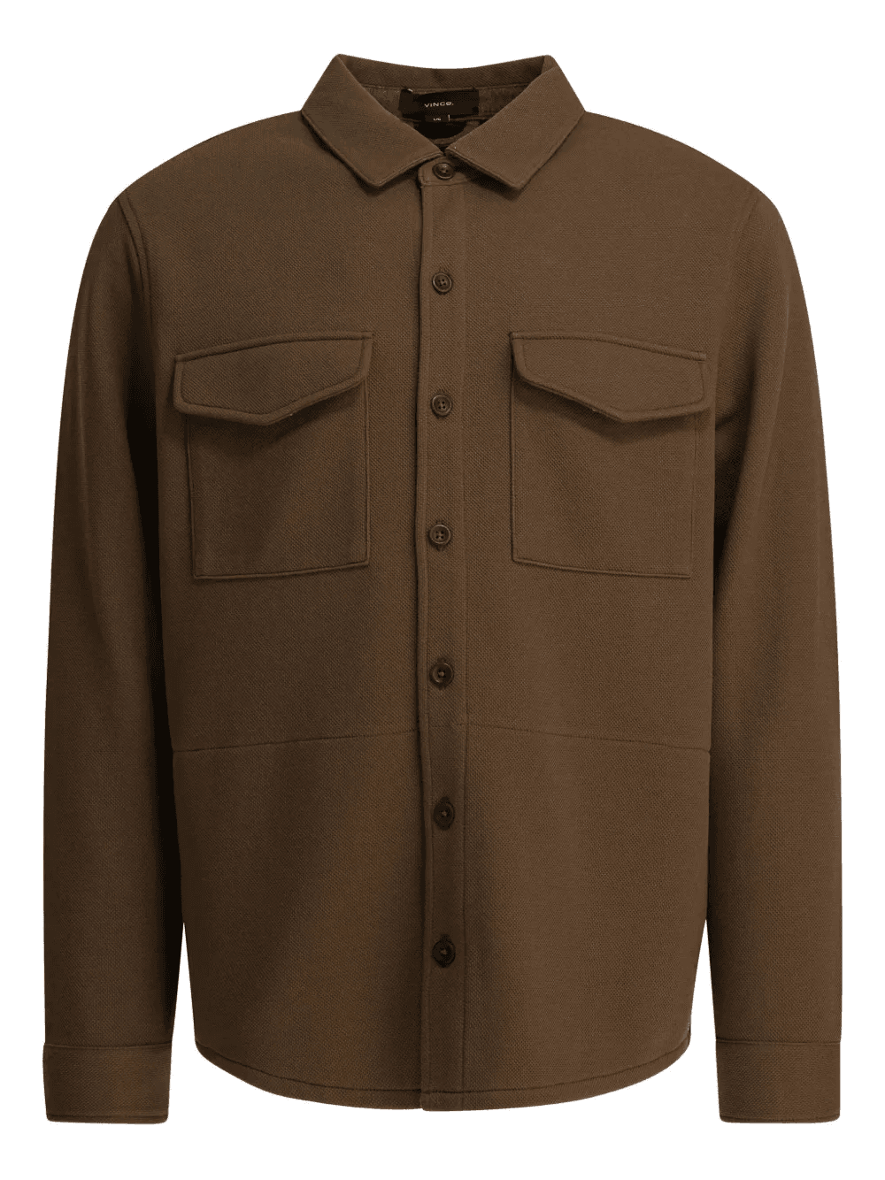 cotton blend shirt jacket - Image 1