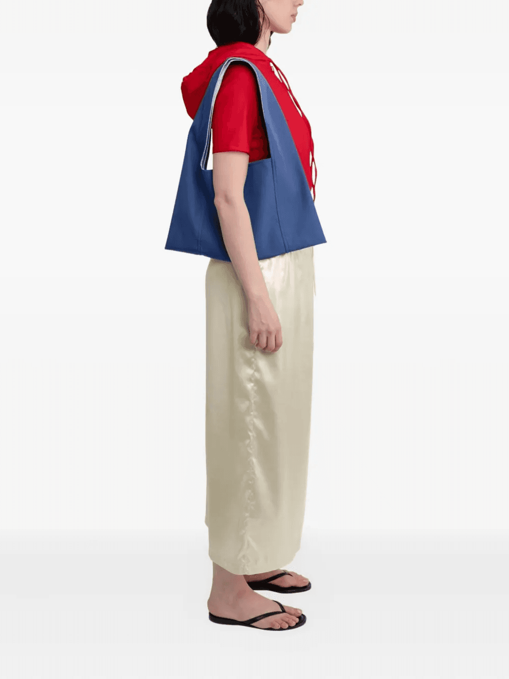 reversible flat shoulder bag - Image 1