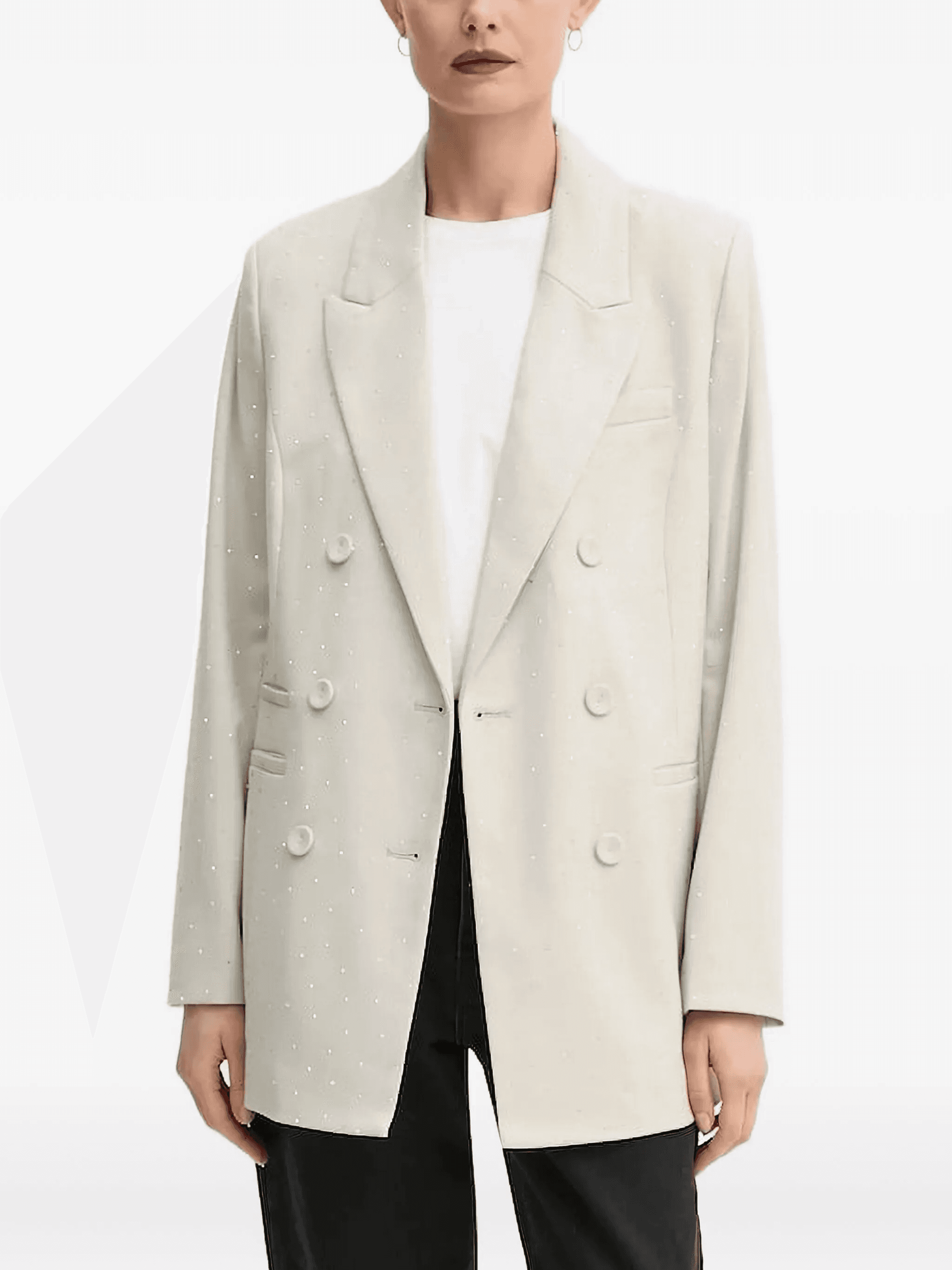 embellished double-breasted blazer - Image 1