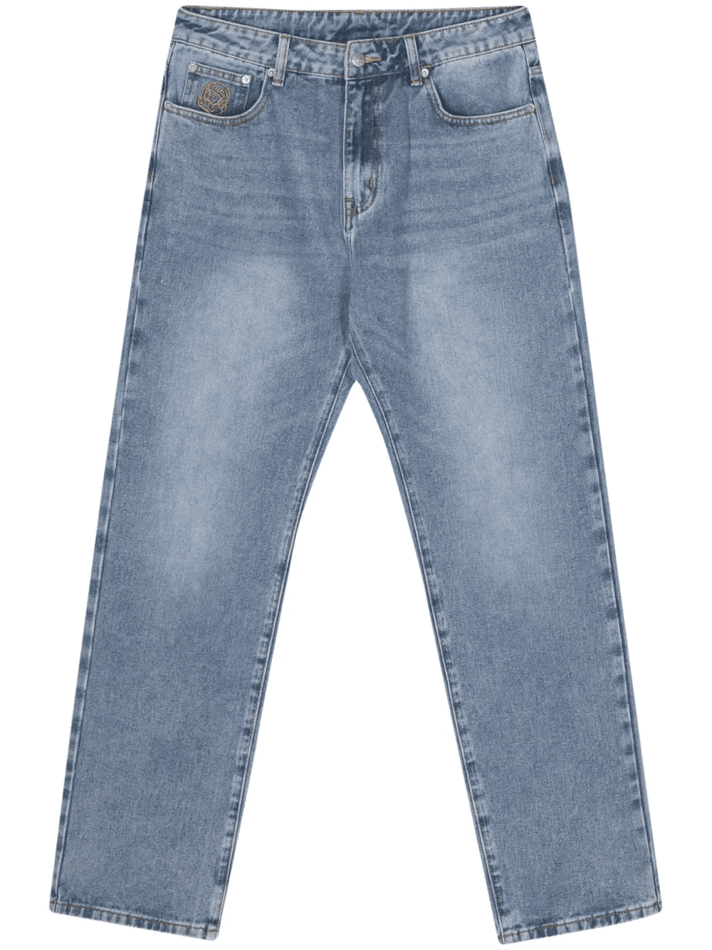 Diamond & Dollar-embroidery jeans - Image 1
