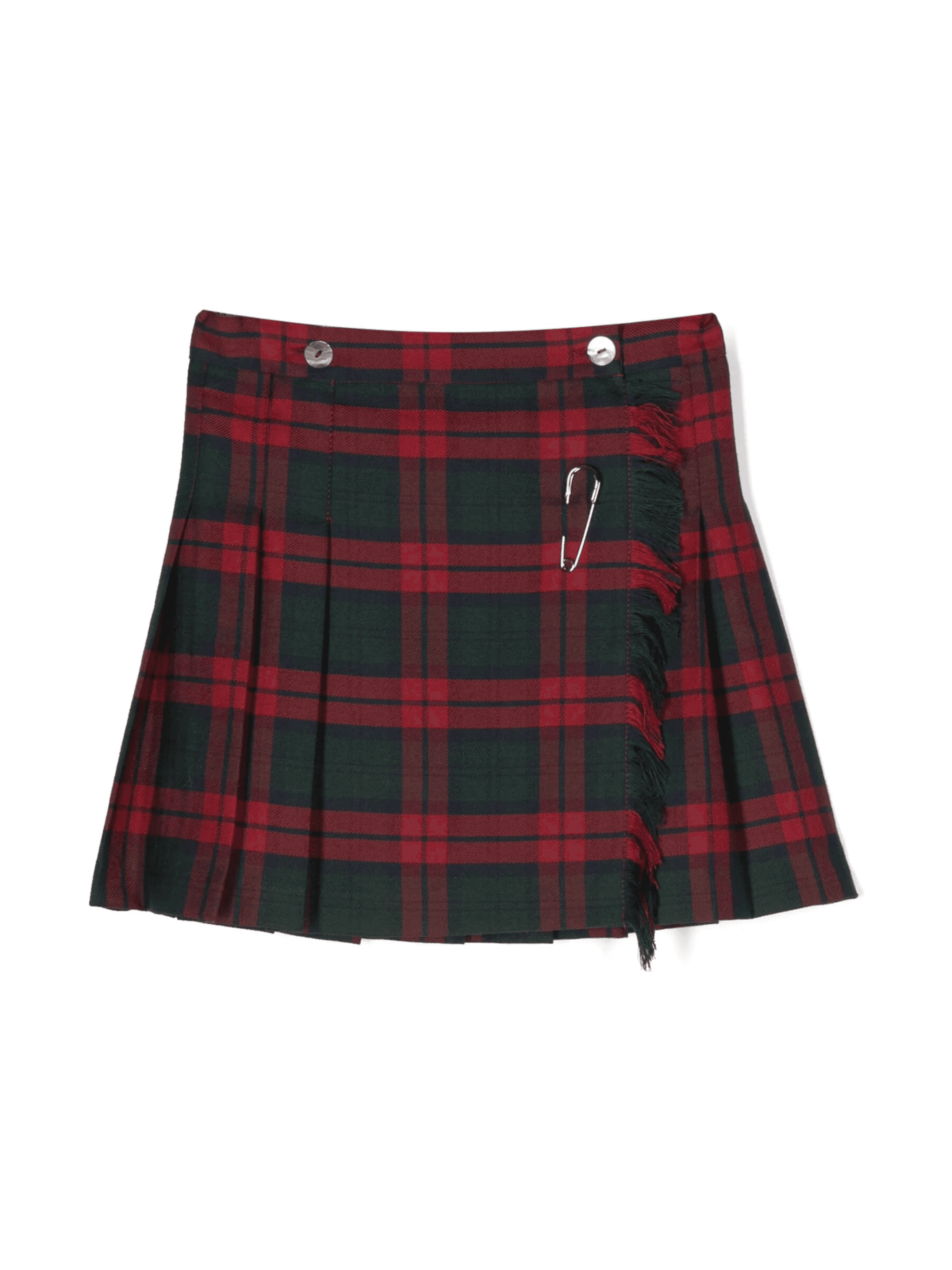 tartan-print pleated skirt - Image 1