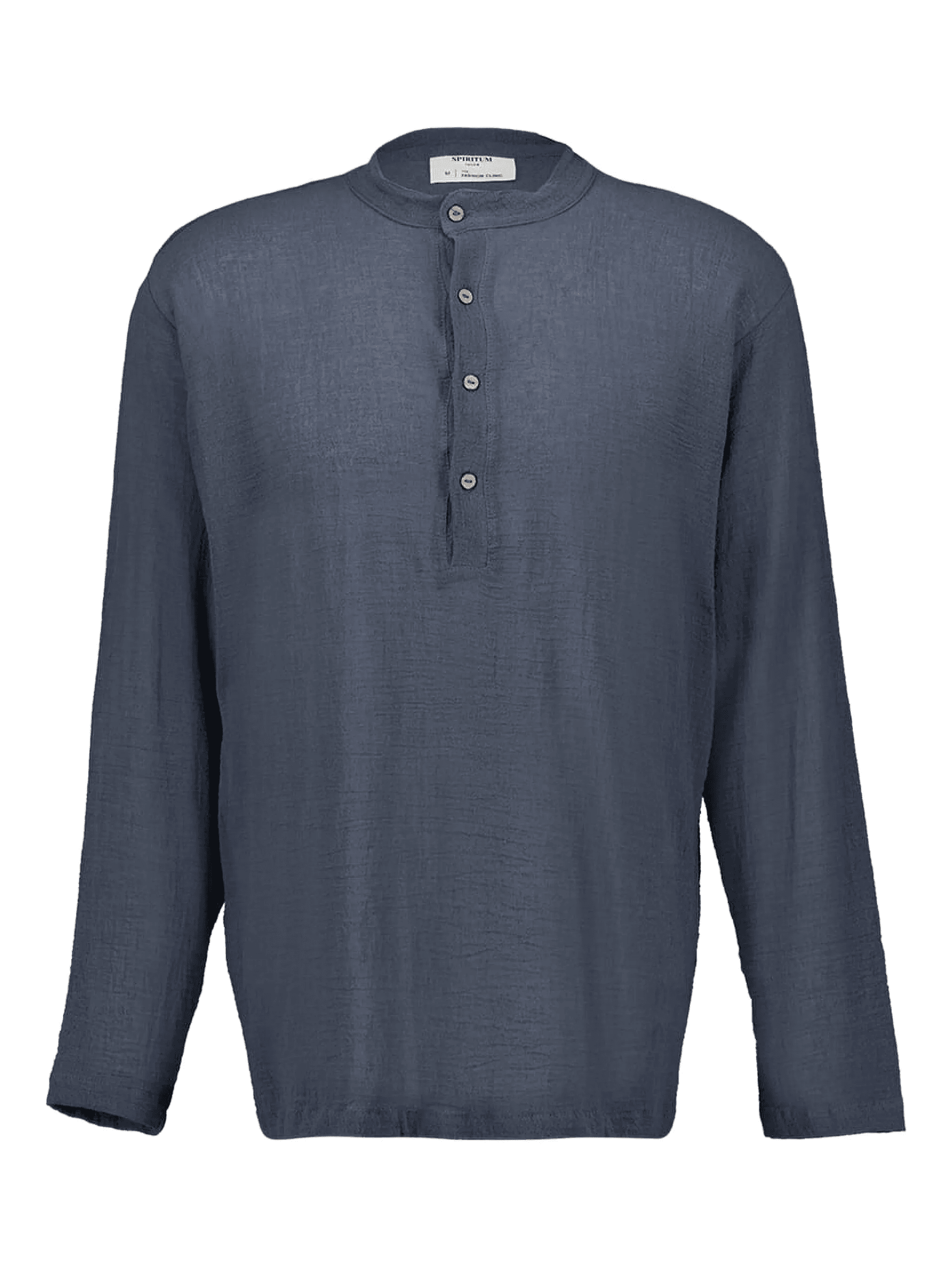 band-collar shirt - Image 1