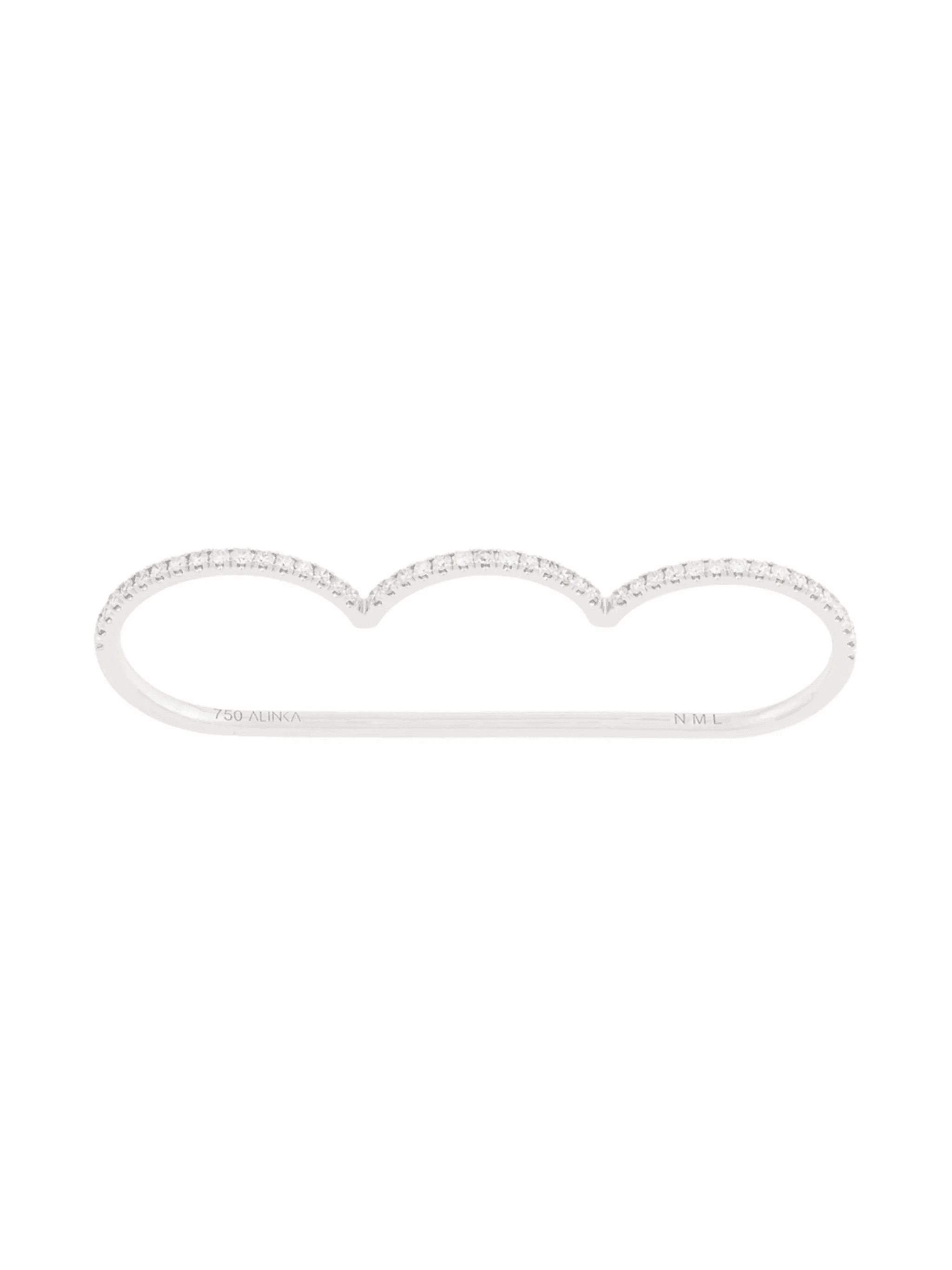 18kt white gold CLOUD SUPERFINE diamond ring - Image 1