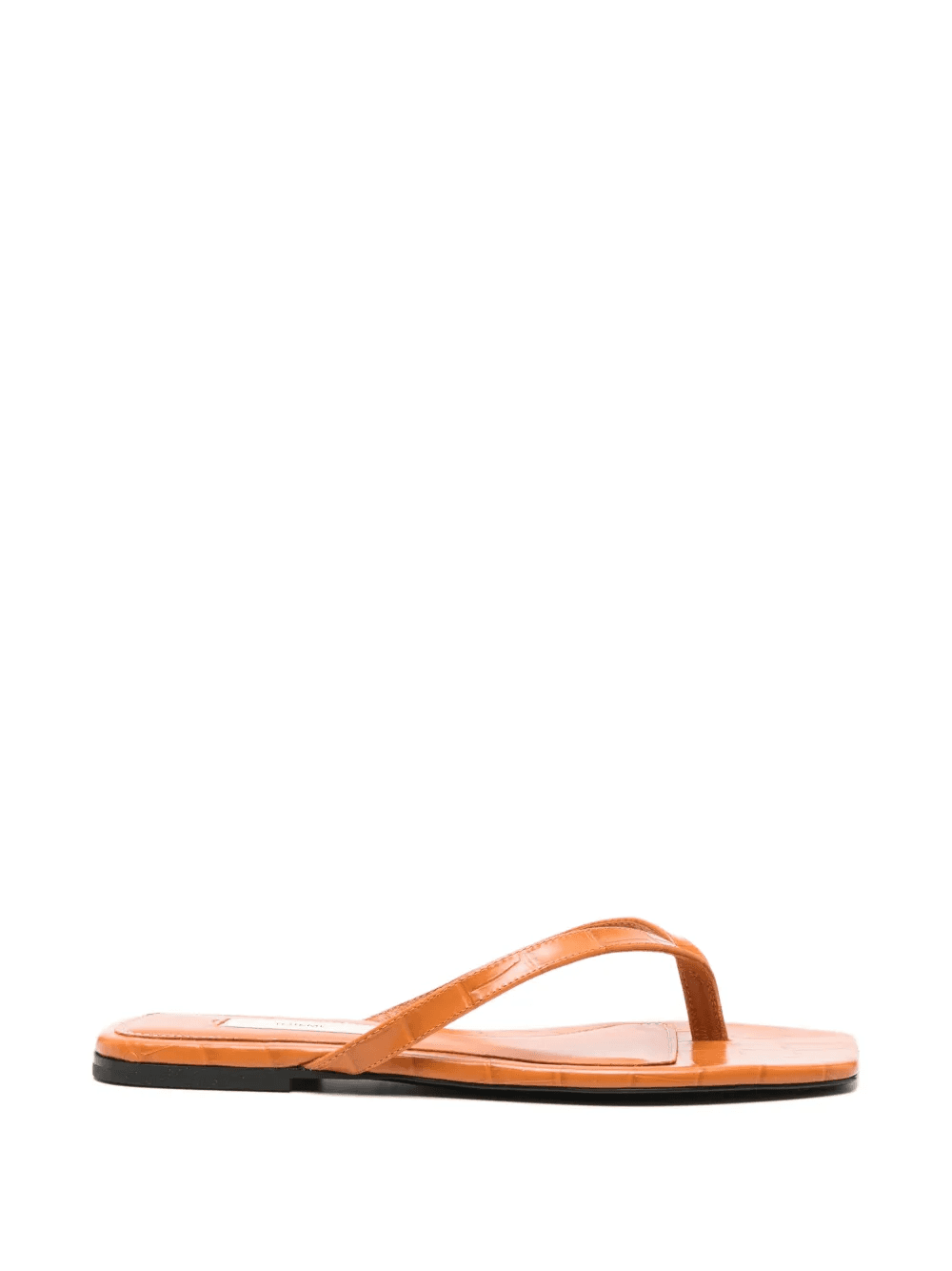 croco-embossed flip flops - Image 1