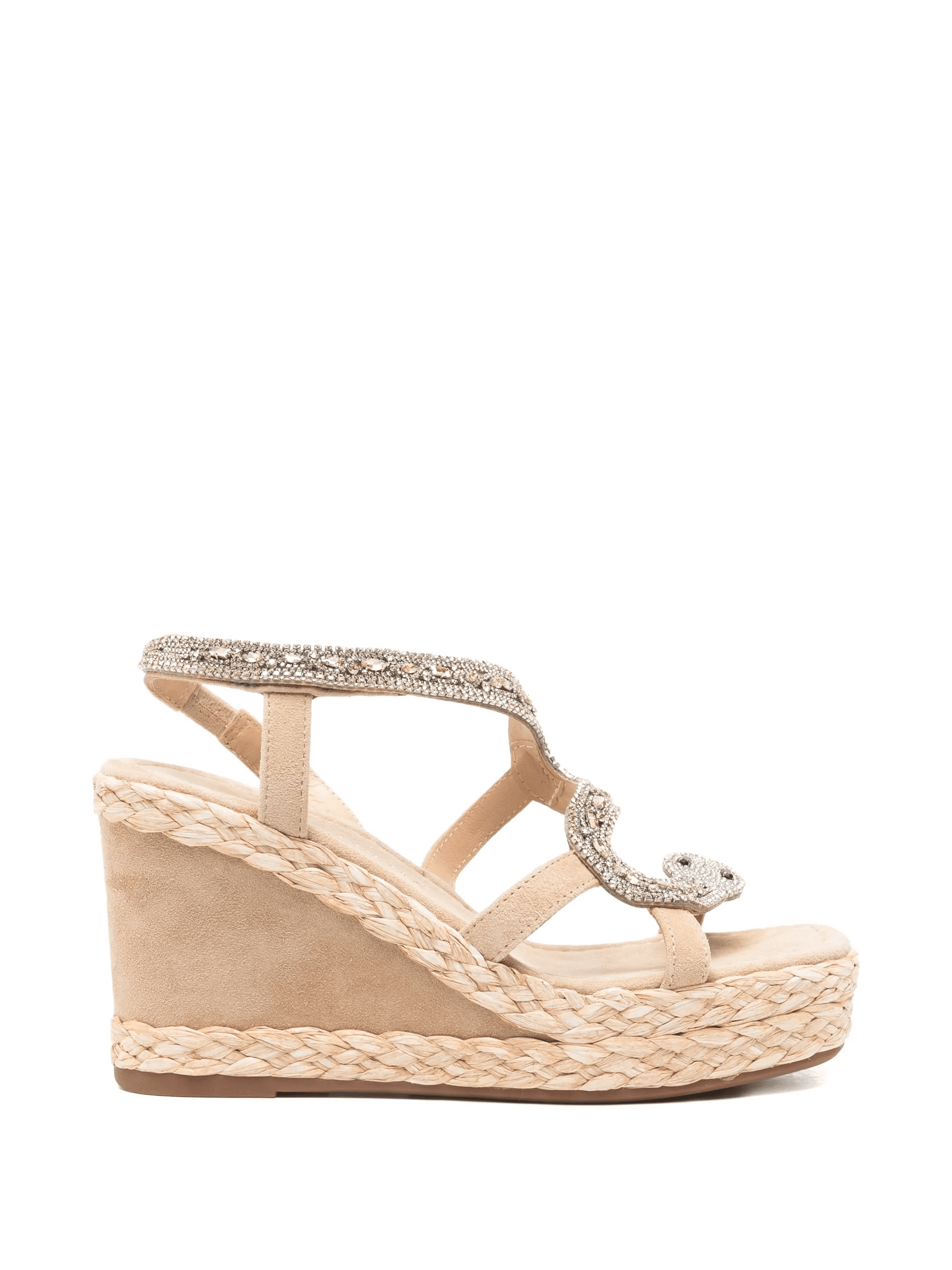 snake-embellished wedge espadrilles - Image 1